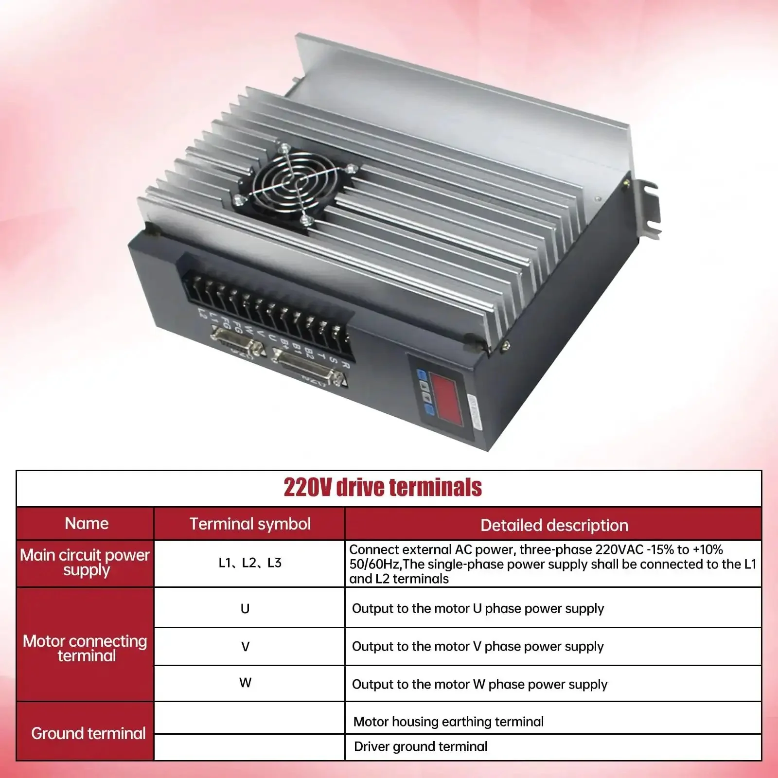 2.6KW 220V Servo Motor Kit With Driver And CNC Controller For Engravers And Milling Machines Or Robots Large Torque High Precision Easy Integration Without Brake - Image 6