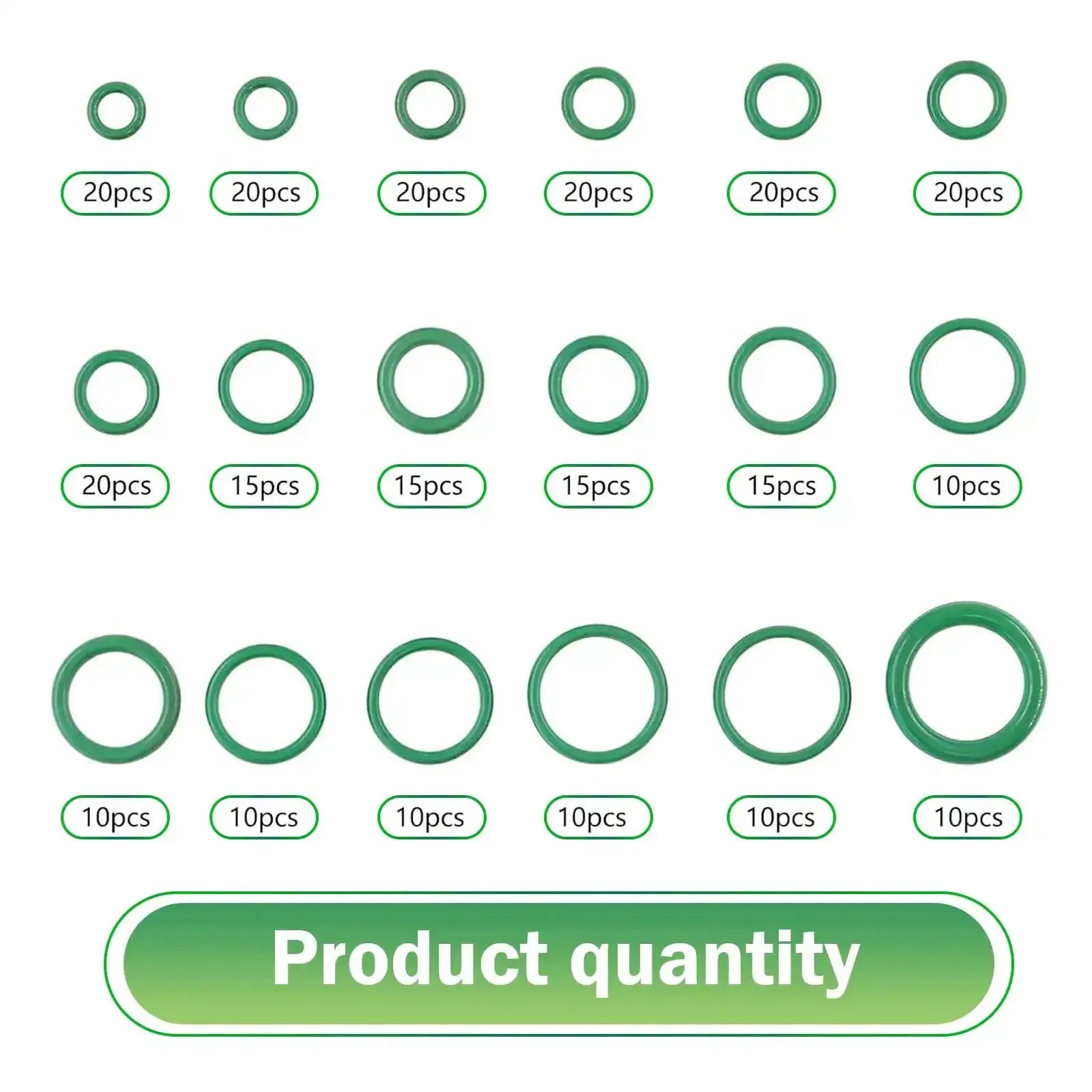 270 Piece Car AC Seal Gasket O Ring Kit With 18 Sizes Nitrile Rubber For Oil Gas Water High Temperature Durable O Rings For Car Truck And Home Appliance Repairs Universal Tool Set - Image 6
