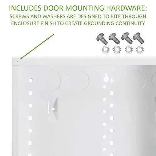 28 Inch Structured Media Enclosure With Hinged Locking Door 20 Gauge Steel Flush Or Surface Mount For Clean Wall Install And Hidden Wiring Wall Ready Plus Literature Pouch Included And Drywall Depth Indicators - Image 2