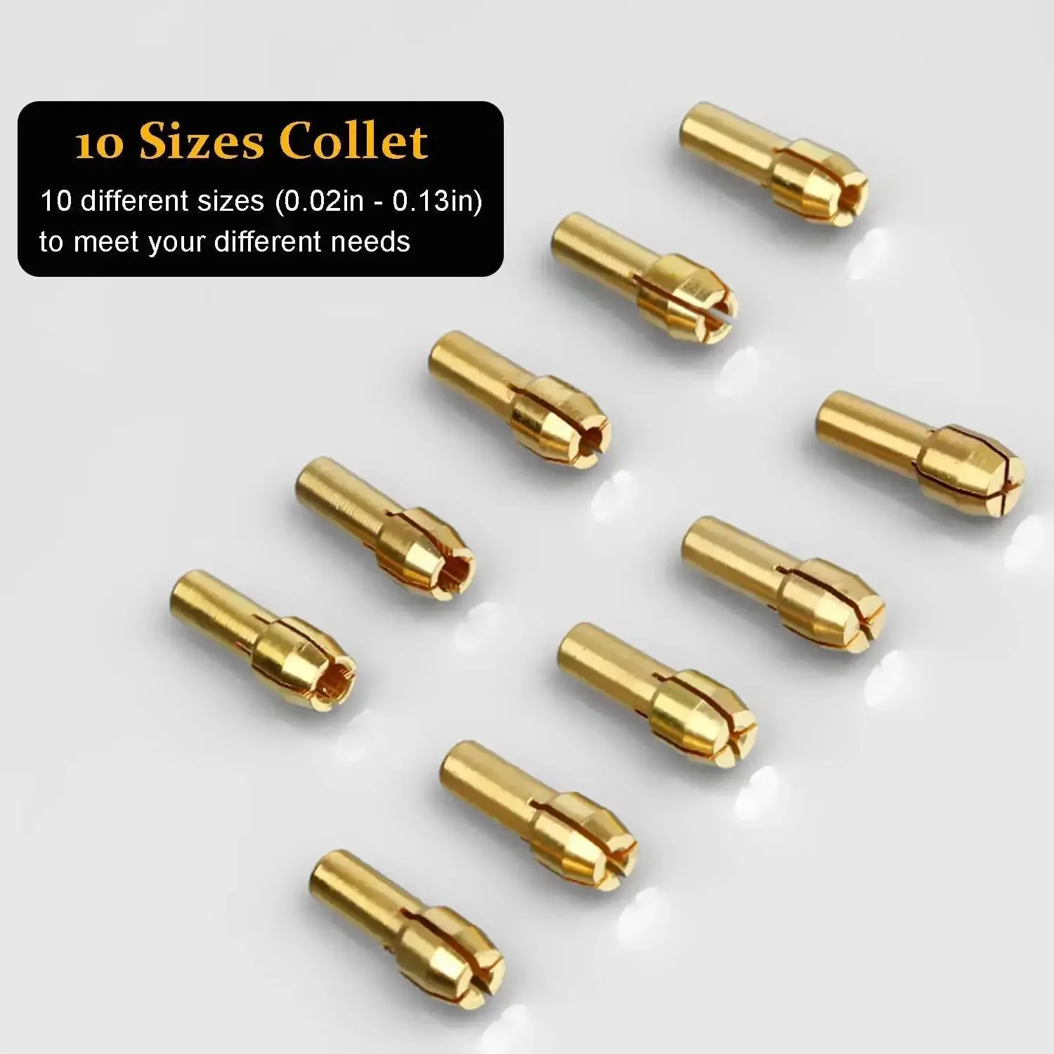 28 Piece Drill Chuck Collet Set For Dremel Rotary Tools 1/32 To 1/8 Inch Replacement 4486 Keyless Chucks Shank Quick Change Adapter Kit For Home DIY Gear - Image 5
