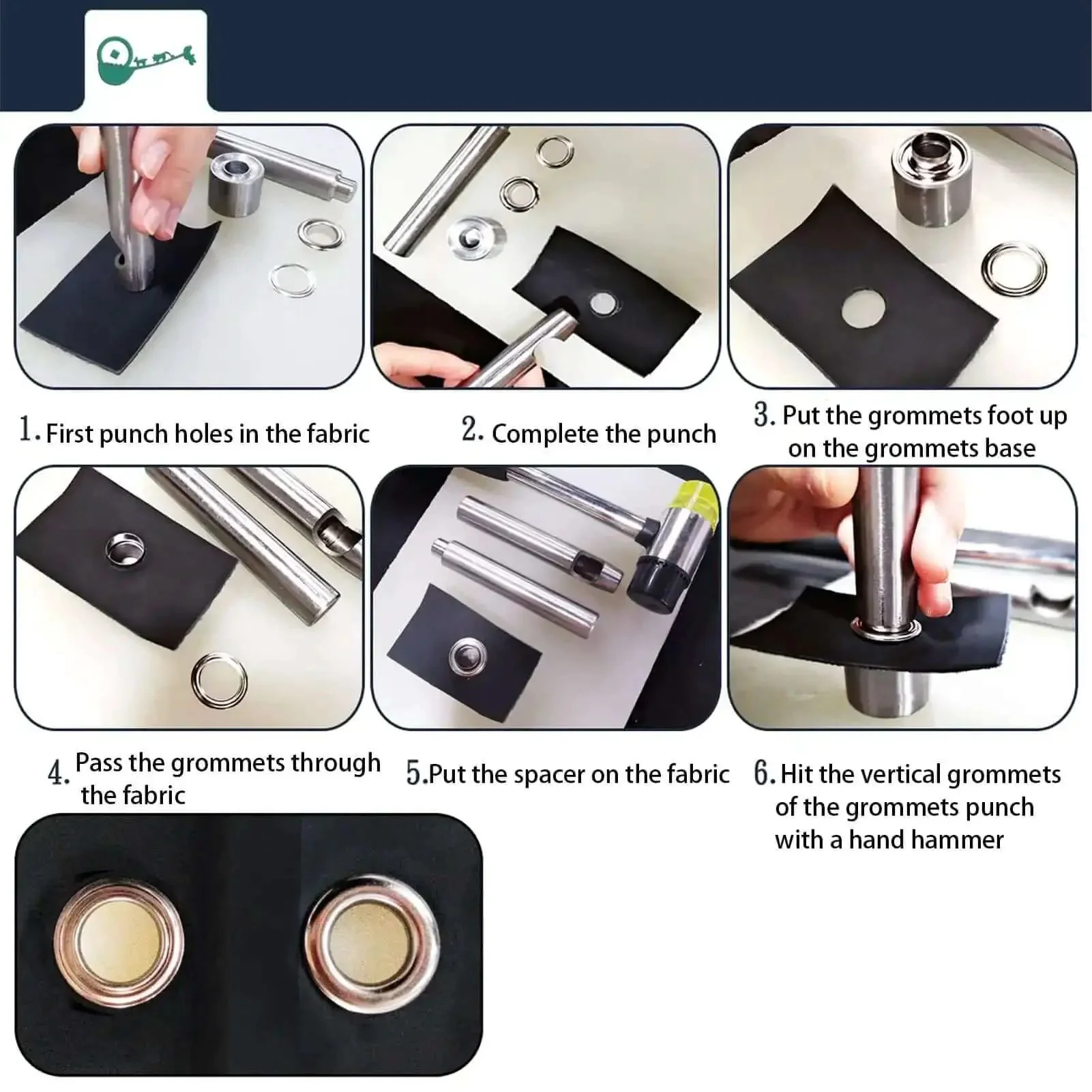 2Mm Grommet Kit With Punch Pliers Tool And Storage Box For Shoes Bags Clothes Diy Projects Assorted Colors Gold Silver Bronze And Gun Bronze 800 Pieces Set Great For Shoe Repair Bags Clothes Leather Craft Projects Fabric Upholstery - Image 3