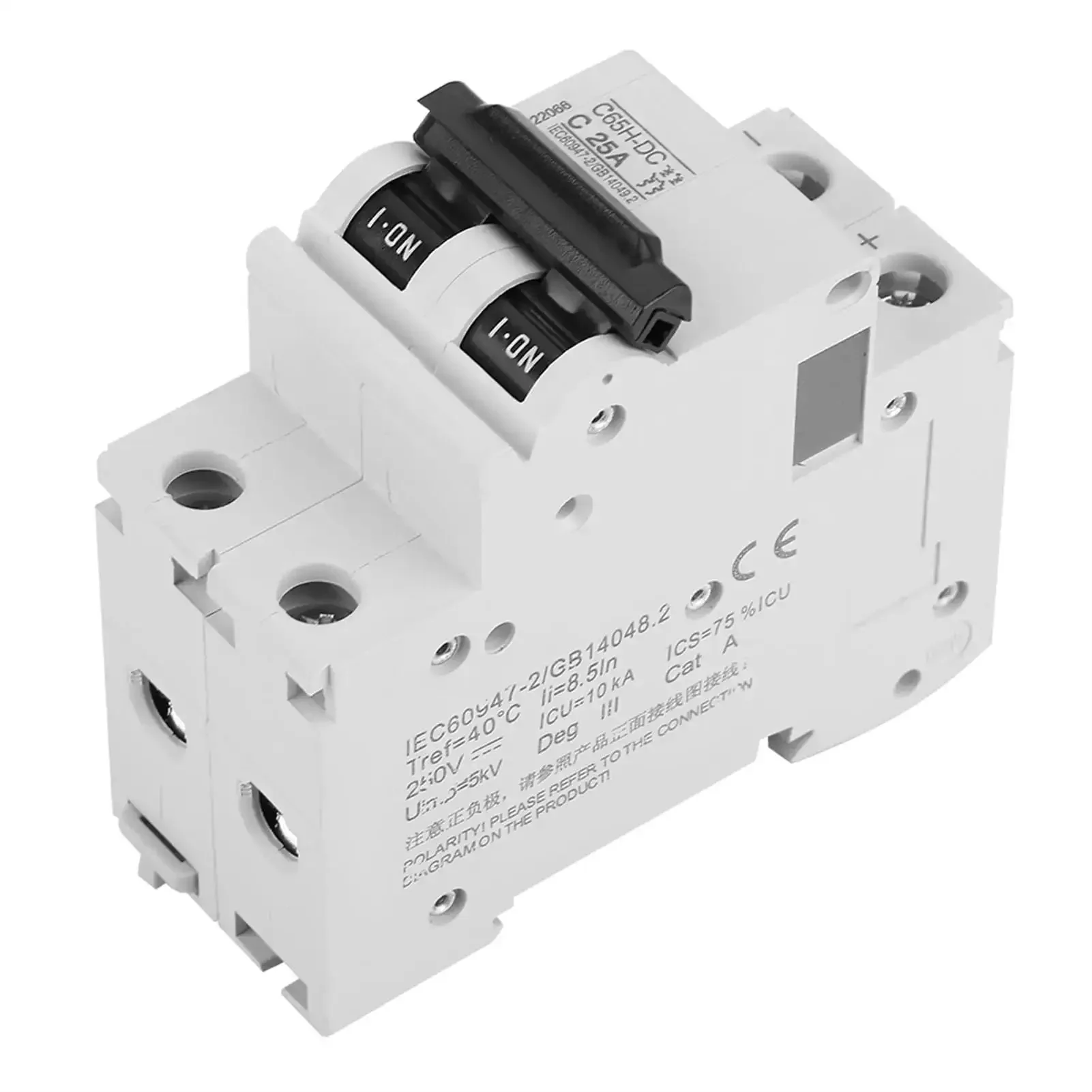 2P Low Voltage DC Miniature Circuit Breaker For Solar Panel Grid Systems 25A, Fast Trip Protection Against Overloads And Short Circuits, Easy To Install, No Fuss Setup, Keeps Solar Wiring Safe And Durable In Any System - Image 4