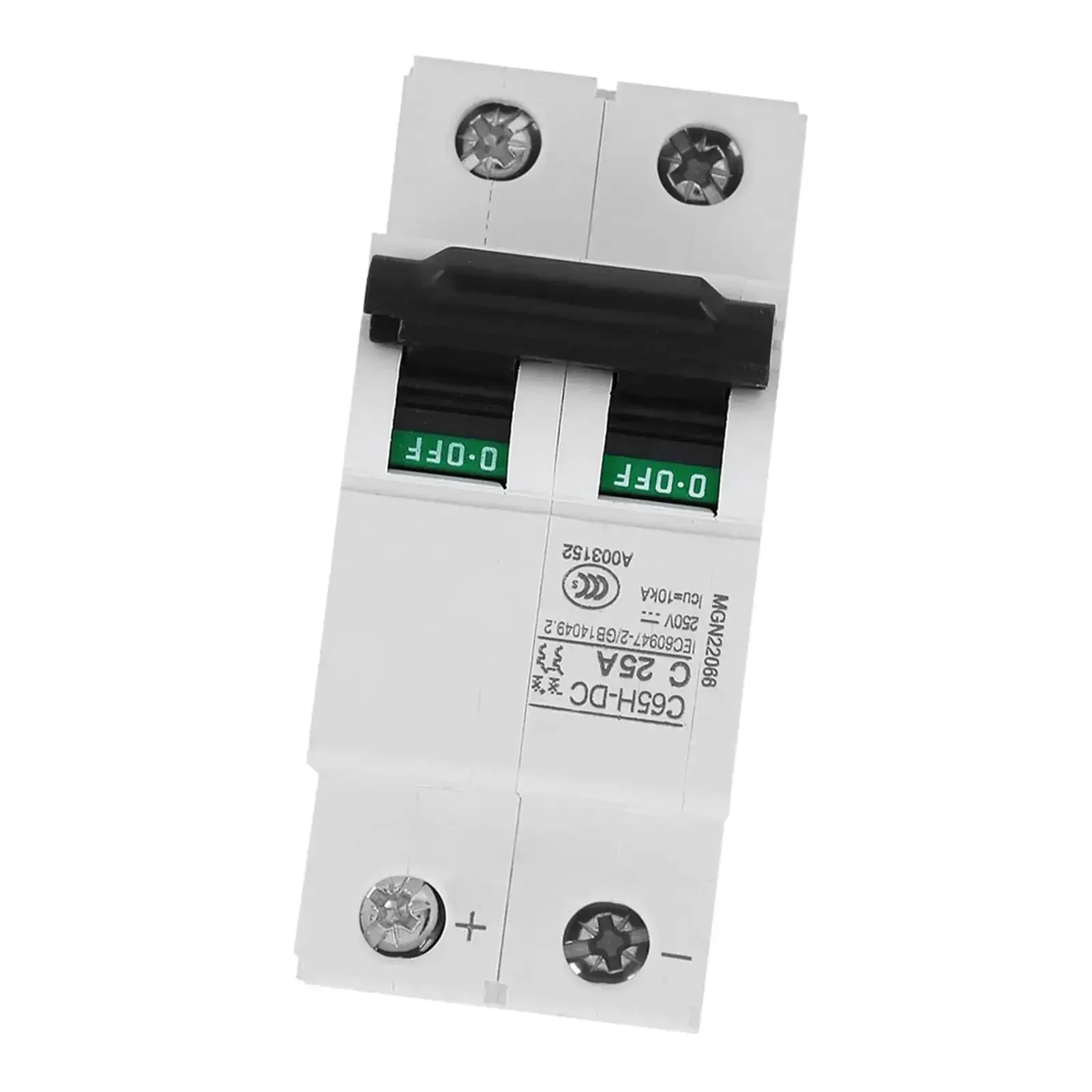2P Low Voltage DC Miniature Circuit Breaker For Solar Panel Grid Systems 25A, Fast Trip Protection Against Overloads And Short Circuits, Easy To Install, No Fuss Setup, Keeps Solar Wiring Safe And Durable In Any System - Image 7