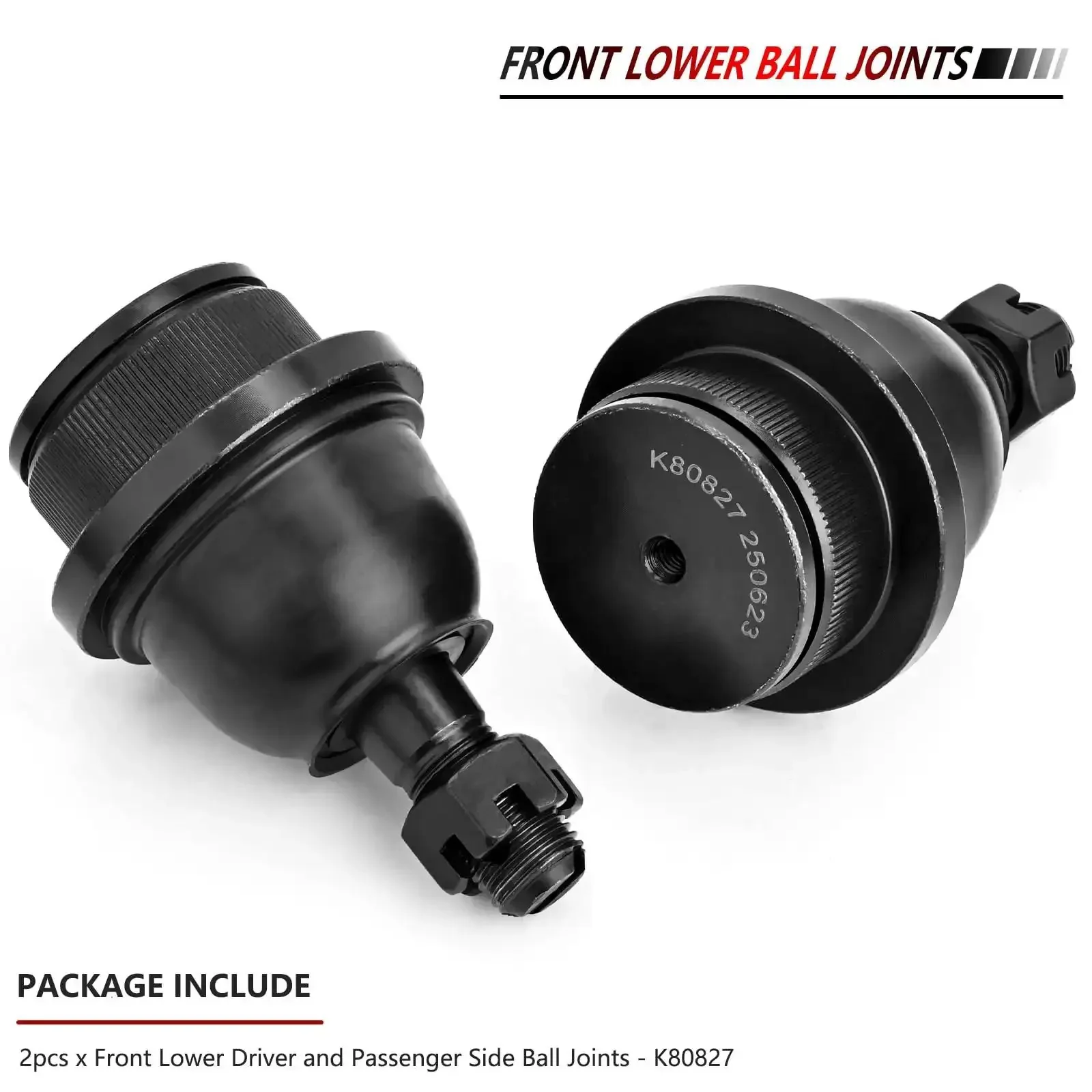 2Pc Front Lower Ball Joints Kit For 2005 To 2019 Toyota Tacoma Driver And Passenger Side Heavy Duty Front Suspension Replacement That Handles Rough Roads And Off Road Fun For Lifted Trucks - Image 4