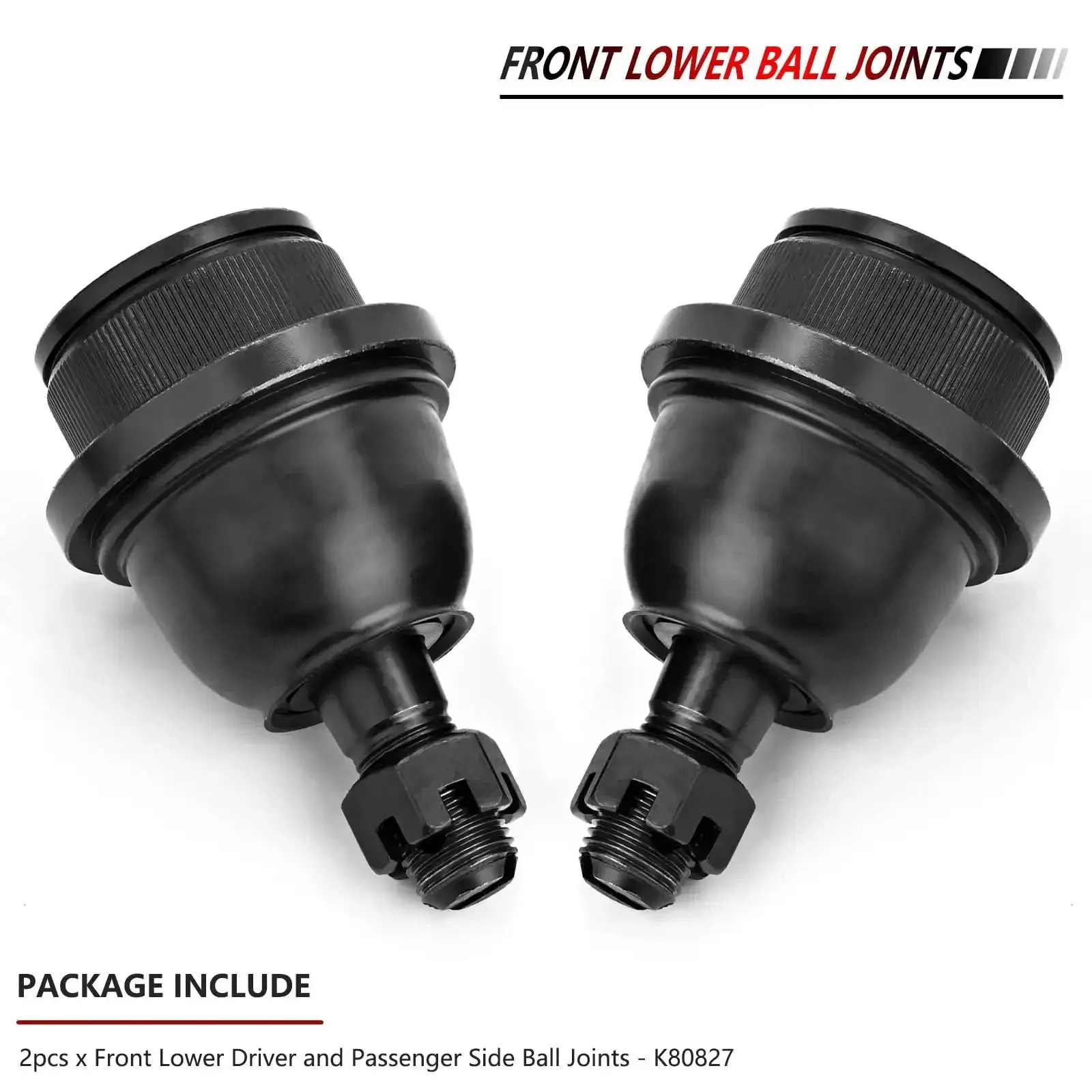 2Pc Front Lower Ball Joints Kit For 2005 To 2019 Toyota Tacoma Driver And Passenger Side Heavy Duty Front Suspension Replacement That Handles Rough Roads And Off Road Fun For Lifted Trucks - Image 5