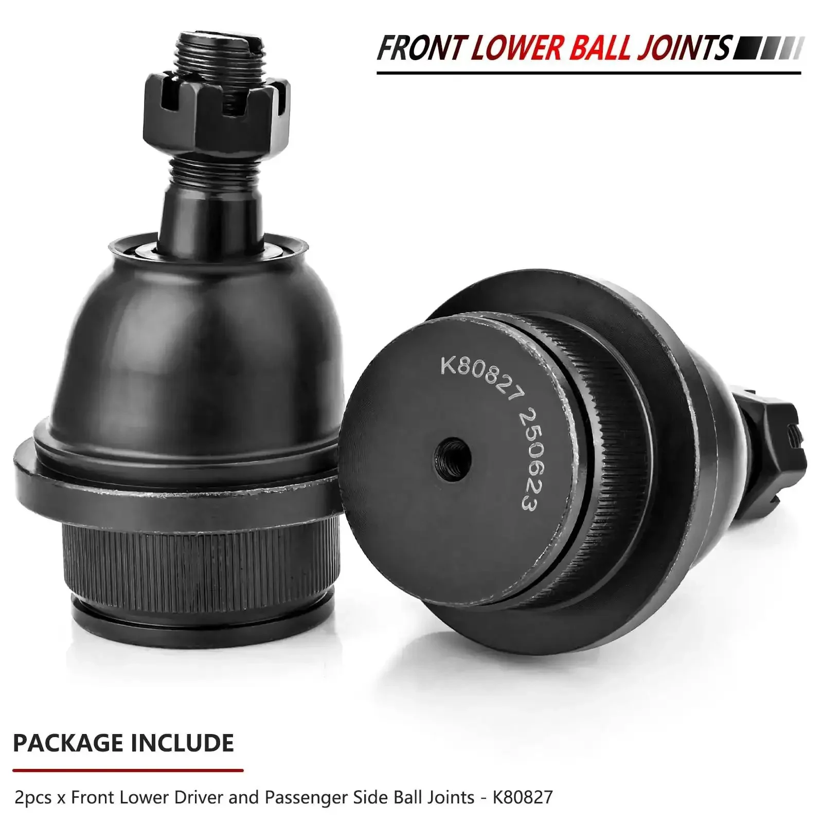 2Pc Front Lower Ball Joints Kit For 2005 To 2019 Toyota Tacoma Driver And Passenger Side Heavy Duty Front Suspension Replacement That Handles Rough Roads And Off Road Fun For Lifted Trucks - Image 7
