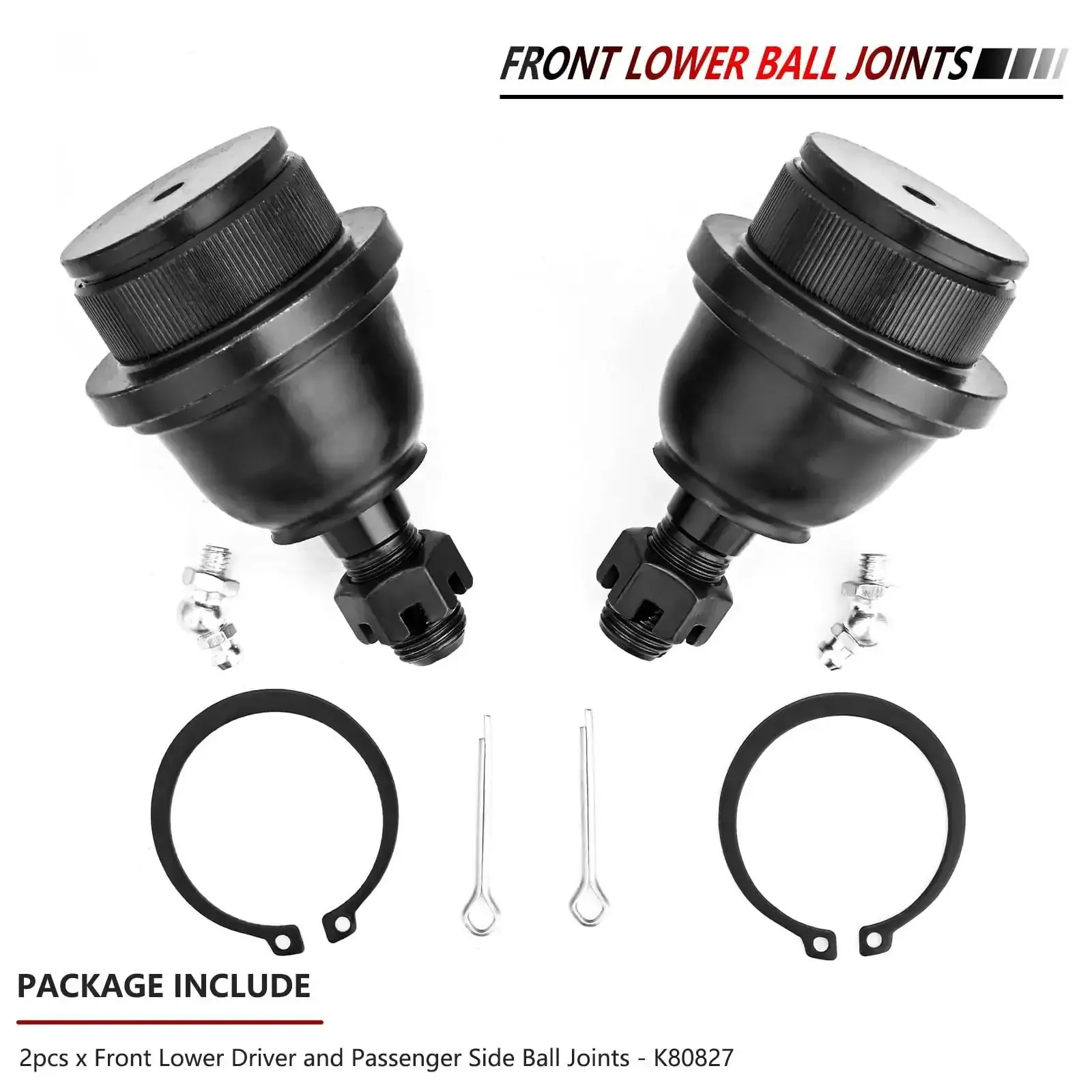 2Pc Front Lower Ball Joints Kit For 2005 To 2019 Toyota Tacoma Driver And Passenger Side Heavy Duty Front Suspension Replacement That Handles Rough Roads And Off Road Fun For Lifted Trucks - Image 8