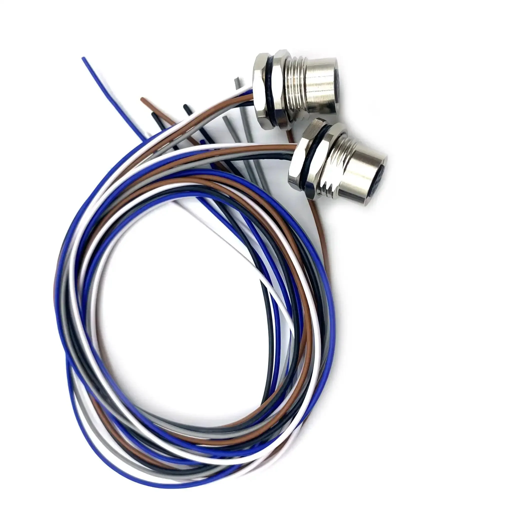 2Pcs 0.5 Meter M12 5 Pin A Coded Female Front Mount Connector Cable IP67 Waterproof UnShielded Straight Aviation Socket Sensor Receptacle 125V 4A Built To Last And Tough As Nails For Panel Mounting - Image 8
