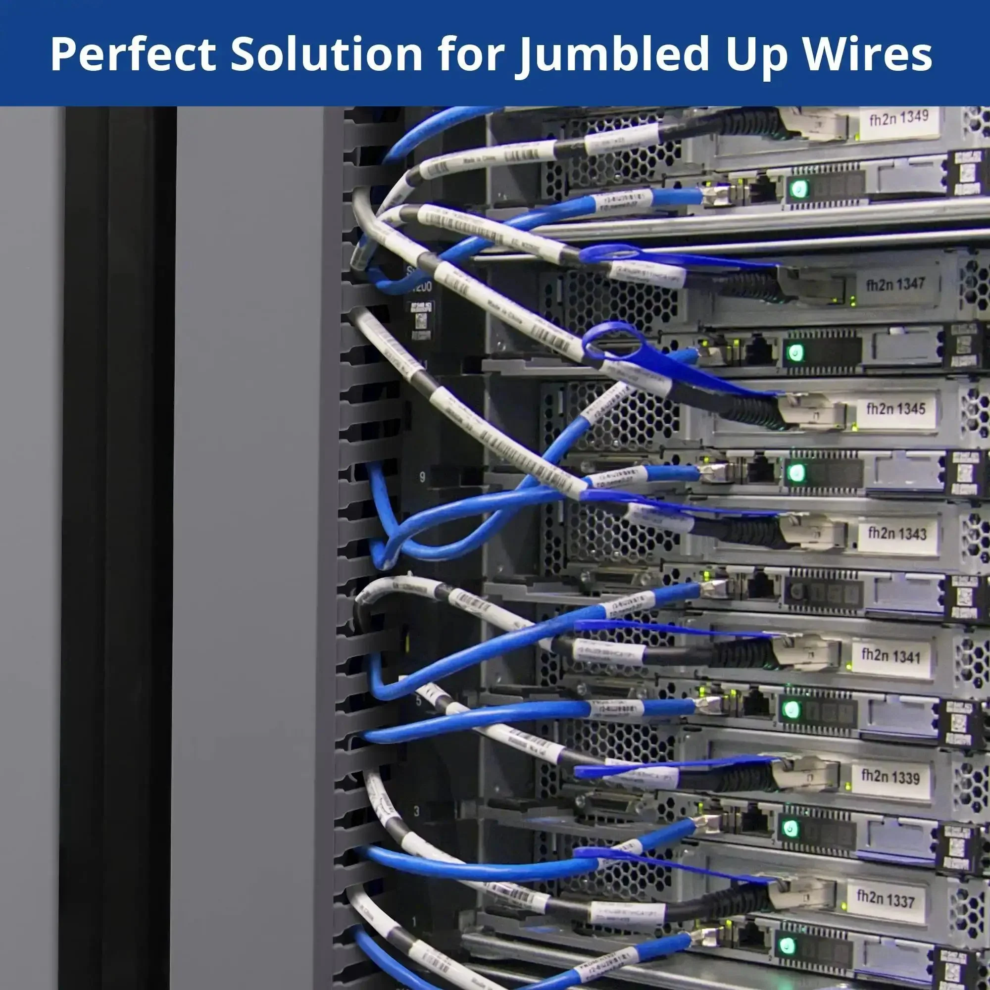 2x2 Inch Cable Management Raceway For Server Racks PVC Duct Kit Electrically Safe Wire Organizer For Network Cables Open Slot Cord Concealer For Under Desk Setup Grey Durable PVC Easy Install With Dual Side Openings To Keep Cables Neat - Image 4