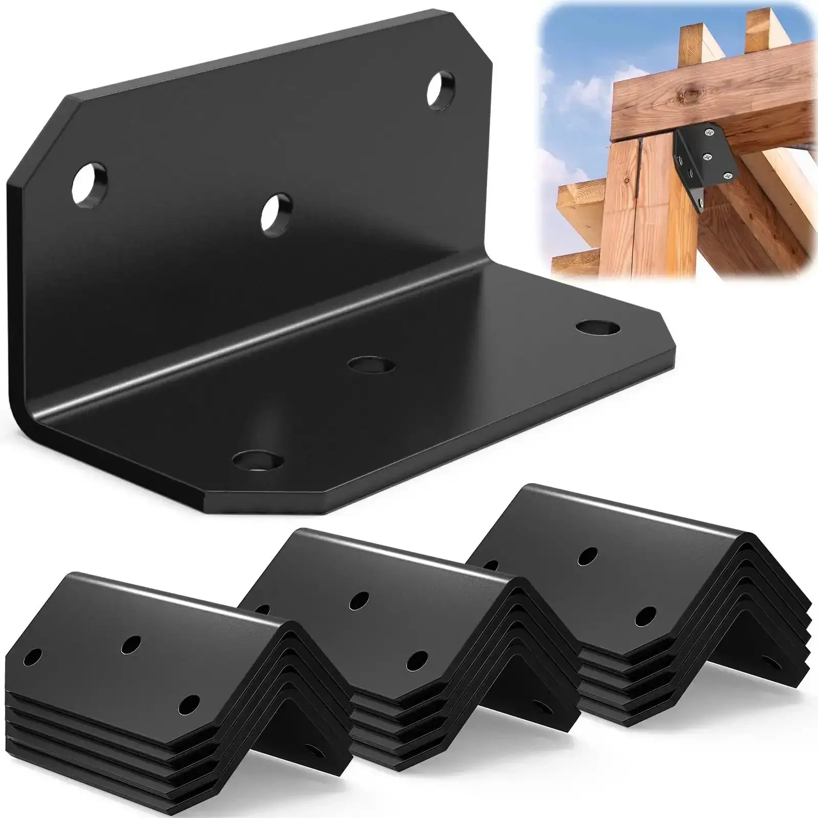 2x4 Inch Galvanized L Bracket 15Pcs Heavy Duty Steel Corner Brace For Wood Shelves Cabinets Tables Desks Bookshelves Fences Decks And More Right Angle 90 Degree Joist Brackets Built Tough For Heavy Loads