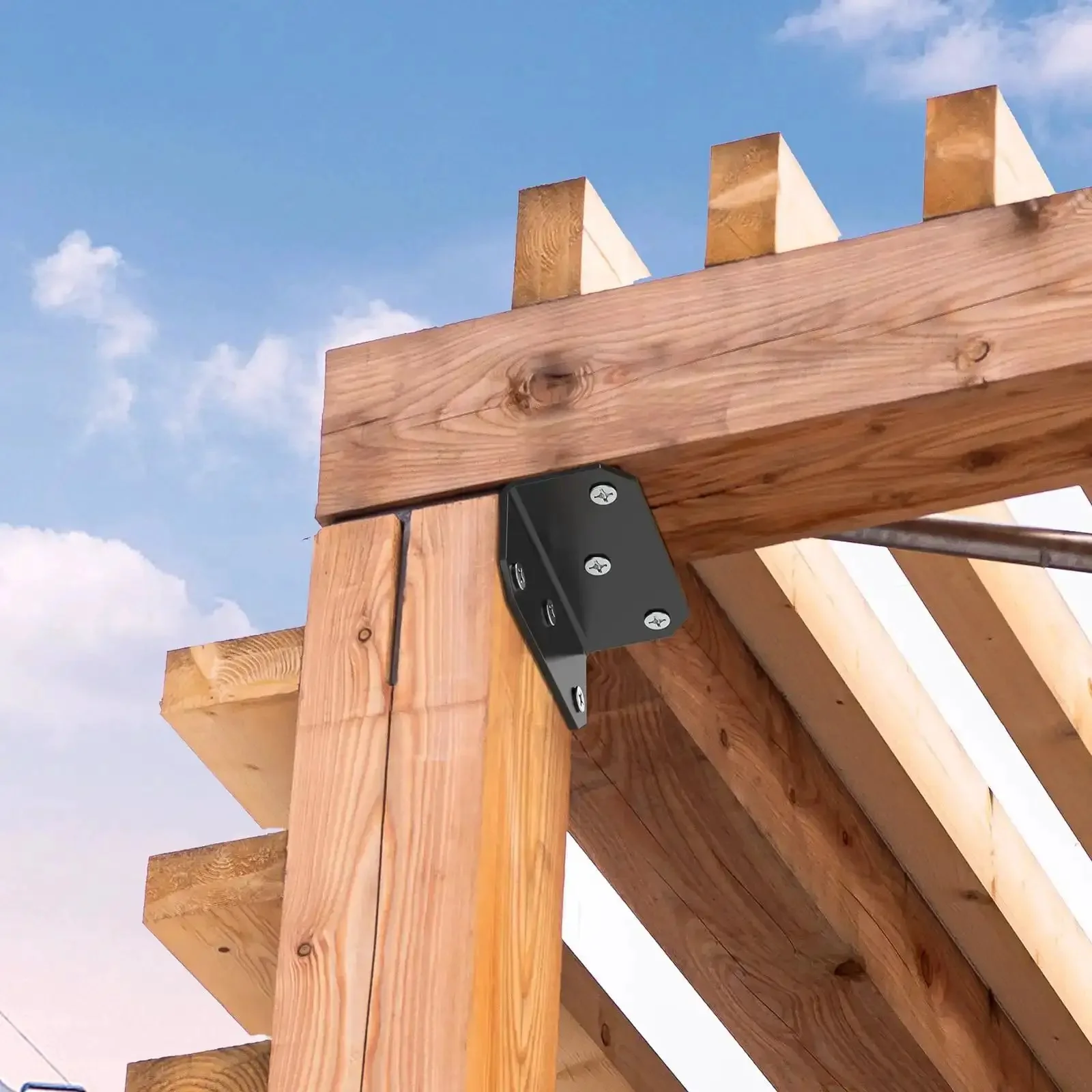 2x4 Inch Galvanized L Bracket 15Pcs Heavy Duty Steel Corner Brace For Wood Shelves Cabinets Tables Desks Bookshelves Fences Decks And More Right Angle 90 Degree Joist Brackets Built Tough For Heavy Loads - Image 6