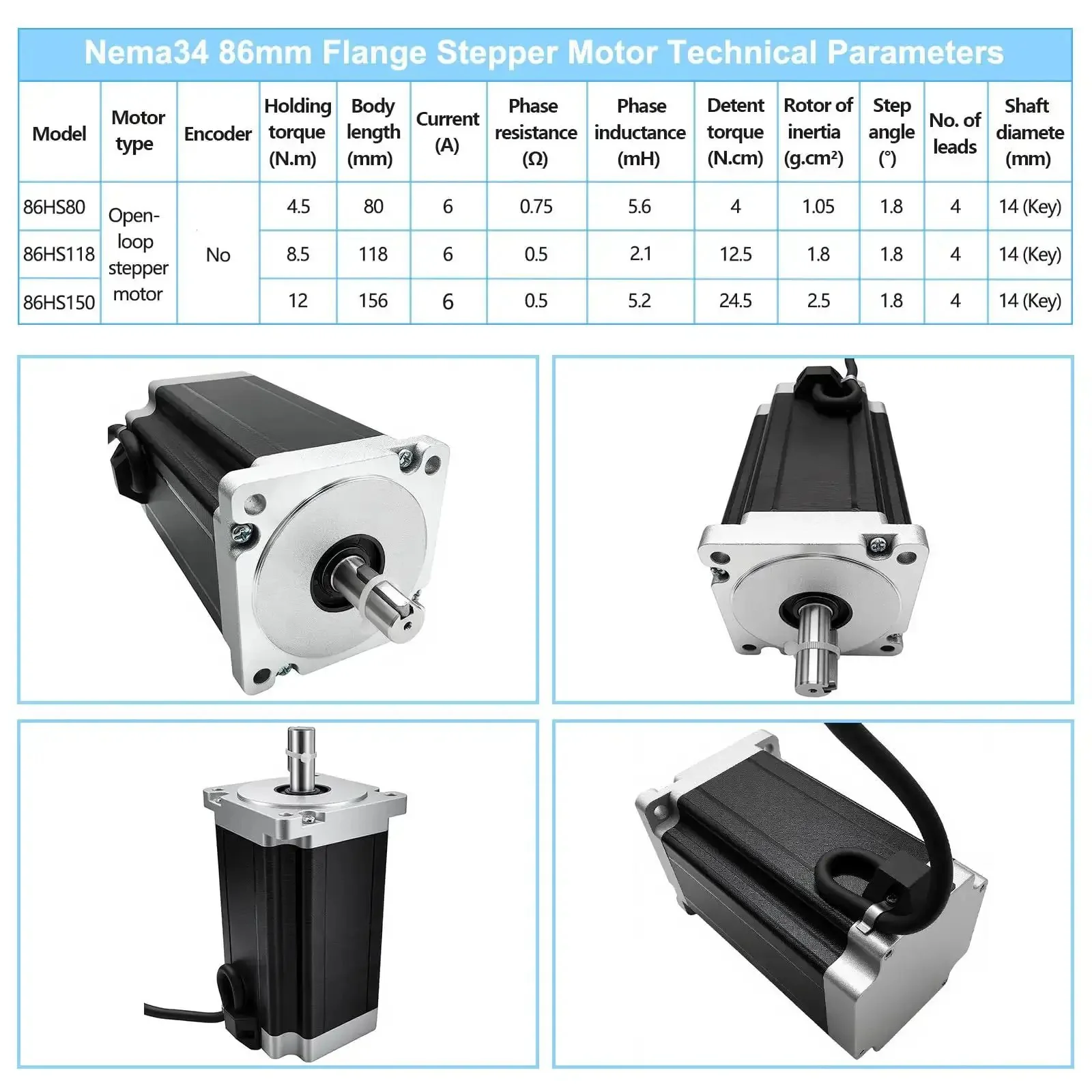 3 Axis Nema 34 Stepper Motor Kit CNC Controller With Beefy 8.5Nm Torque Motors, 1200ozin, 6A Drivers, 60V Power Supply, USB Mach3 Control Card For CNC Engraving Machine Router - Image 7