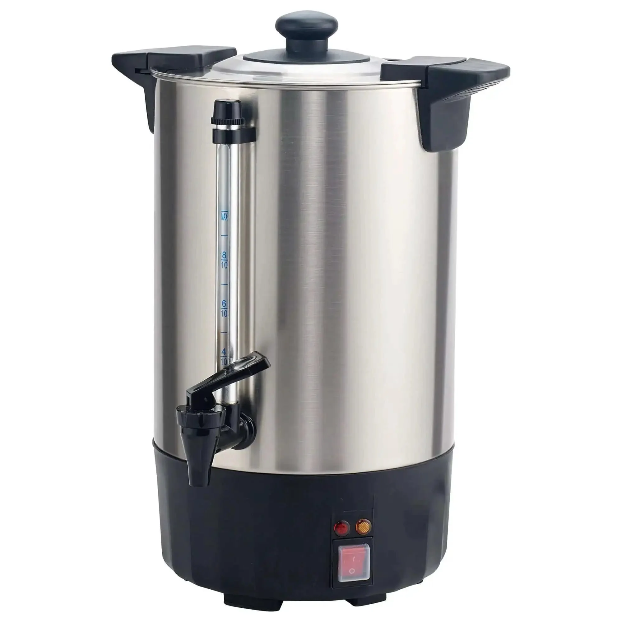 3 Gallon Coffee Urn and Percolator for Commercial Use, 110V Hot Beverage Server, Keeps 100 Cups of Coffee Warm, Easy Cool Touch Handle, Drip Free Spout, Ideal for Catering, Hotels, Churches and Schools