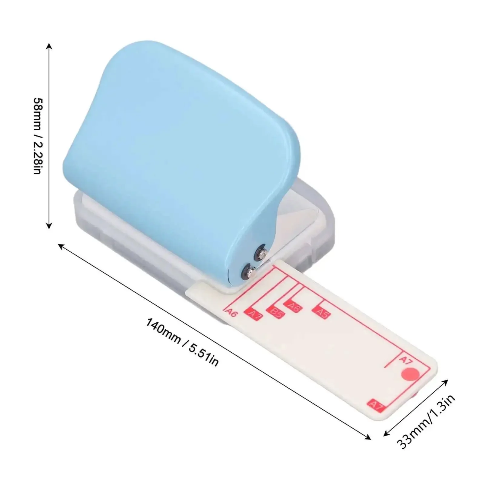 3 Hole Paper Punch Handheld Hole Puncher For A4 A5 A6 A7 B5 And More, 5 Sheets Capacity DIY Office School Home Tool With Plastic Cover And Metal Body, No-Fuss Go-To Easy To Use, Precise Alignment For Quick Document Binding - Image 6