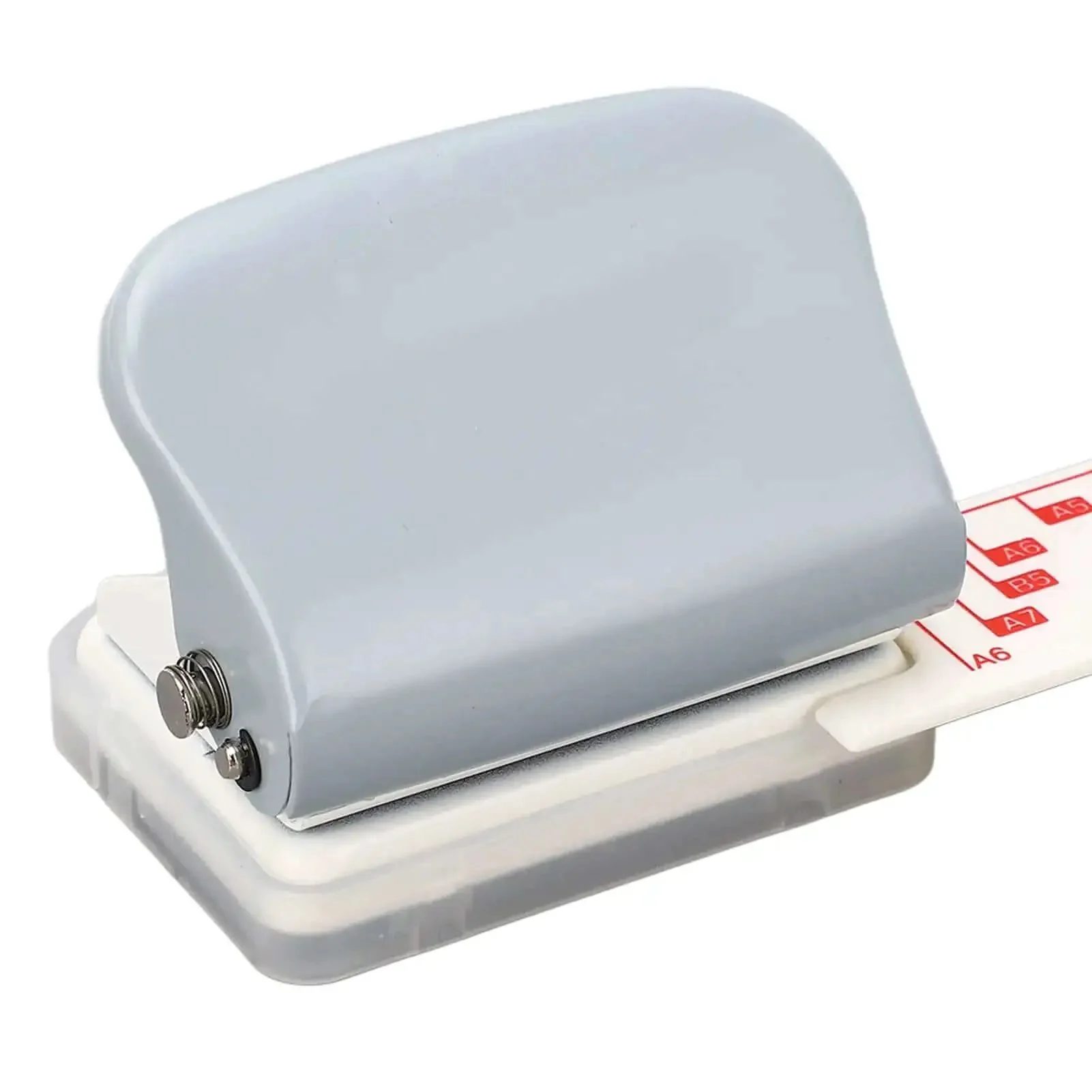 3 Hole Punch Portable Handheld Paper Punch For A7 And A4 With All Metal Body Positioning Post And Ruler 5 Sheet Capacity 5.5Mm Hole Diameter 19Mm Spacing Built To Last And Great For Quick On The Go Binding - Image 3