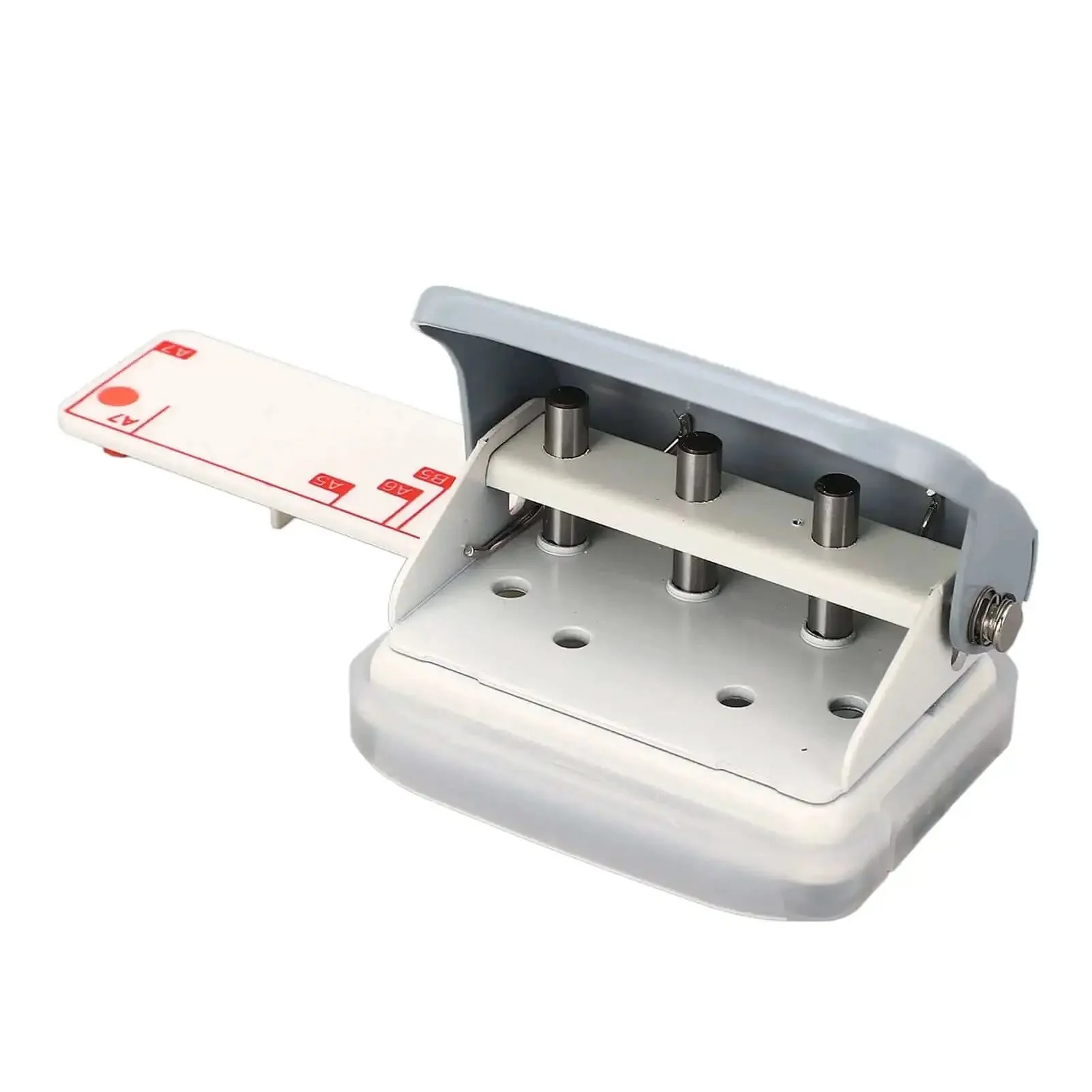 3 Hole Punch Portable Handheld Paper Punch For A7 And A4 With All Metal Body Positioning Post And Ruler 5 Sheet Capacity 5.5Mm Hole Diameter 19Mm Spacing Built To Last And Great For Quick On The Go Binding - Image 6