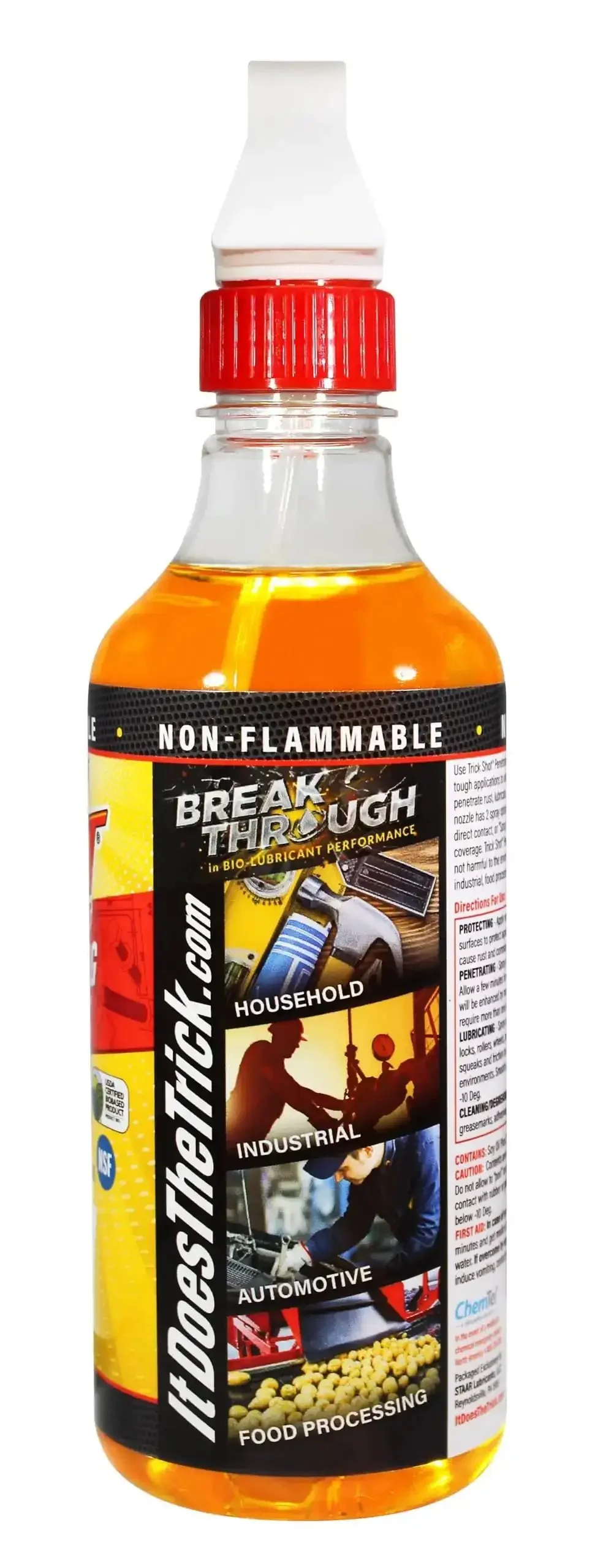 3 In 1 Penetrating Lubricant Oil Plant Based Biobased Food Grade Degreaser And Rust And Corrosion Remover For Bolts Nuts Hinges Tools In Your Garage Or Shop And Metal Surfaces Anti Seize Lubricant 16 Ounce - Image 4