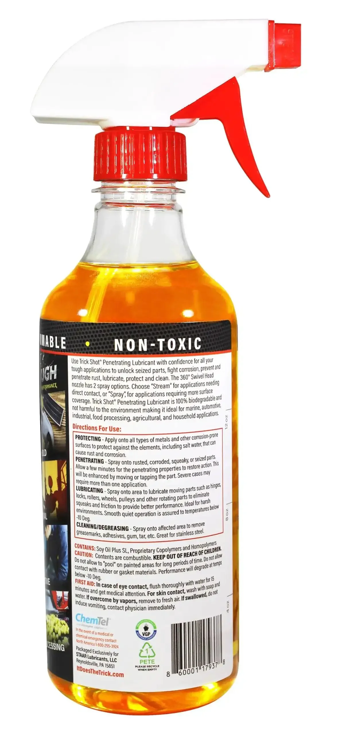 3 In 1 Penetrating Lubricant Oil Plant Based Biobased Food Grade Degreaser And Rust And Corrosion Remover For Bolts Nuts Hinges Tools In Your Garage Or Shop And Metal Surfaces Anti Seize Lubricant 16 Ounce - Image 5