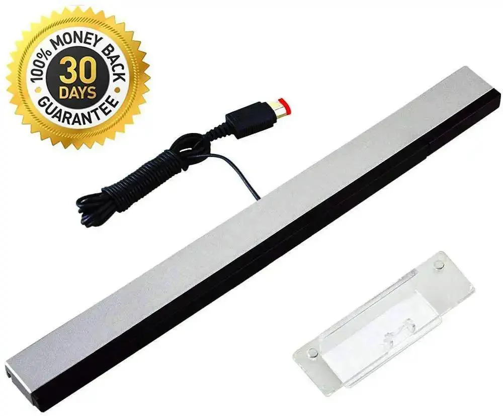 3 In 1 Wii AC Power Adapter And Composite Audio Video Cable Set With Wired Motion Sensor Bar Data Cables Compatible With Wii Includes Clear Stand For Easy Attachment To TV Or Monitor - Image 7