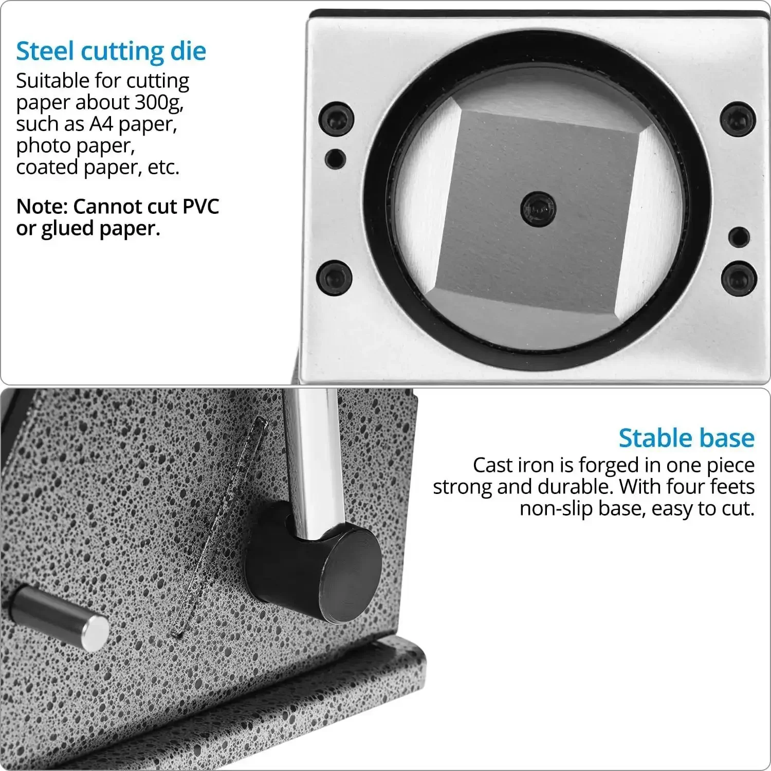 3 Inch Button Paper Cutter And Badge Die Cutter For DIY Stamps And Card Buttons Heavy Duty Metal Cutter With Precise Steel Blade And Adjustable Gap Ideal For 75mm Button Projects - Image 8