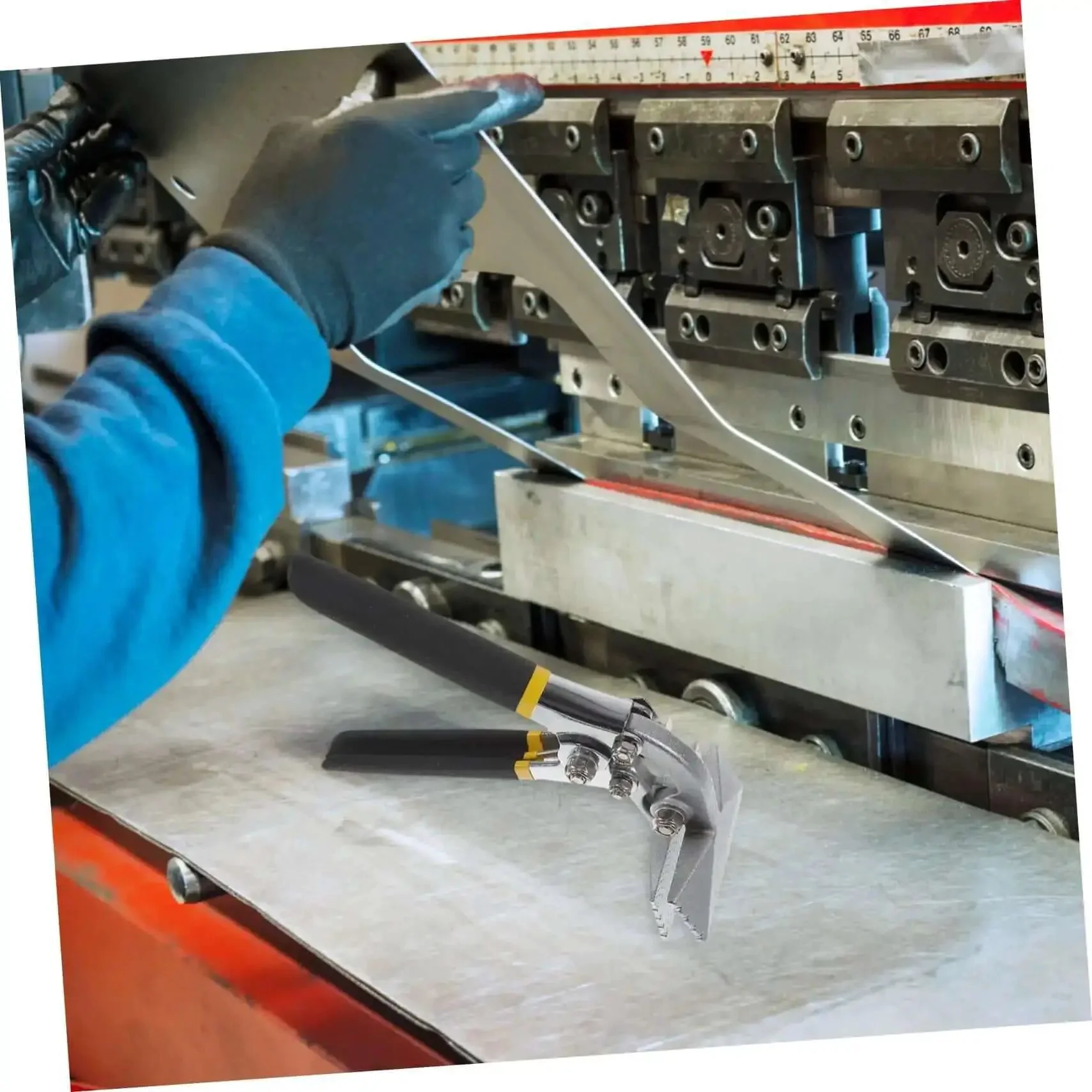 3 Inch Hand Seamer Sheet Metal Bending Tool With Anti Slip Jaws And Locking Handle Handy Flat Bar Bender For Metal Work Grippy Ergonomic Grip Great For Lightweight Steel Doors Keels And Wiring - Image 2