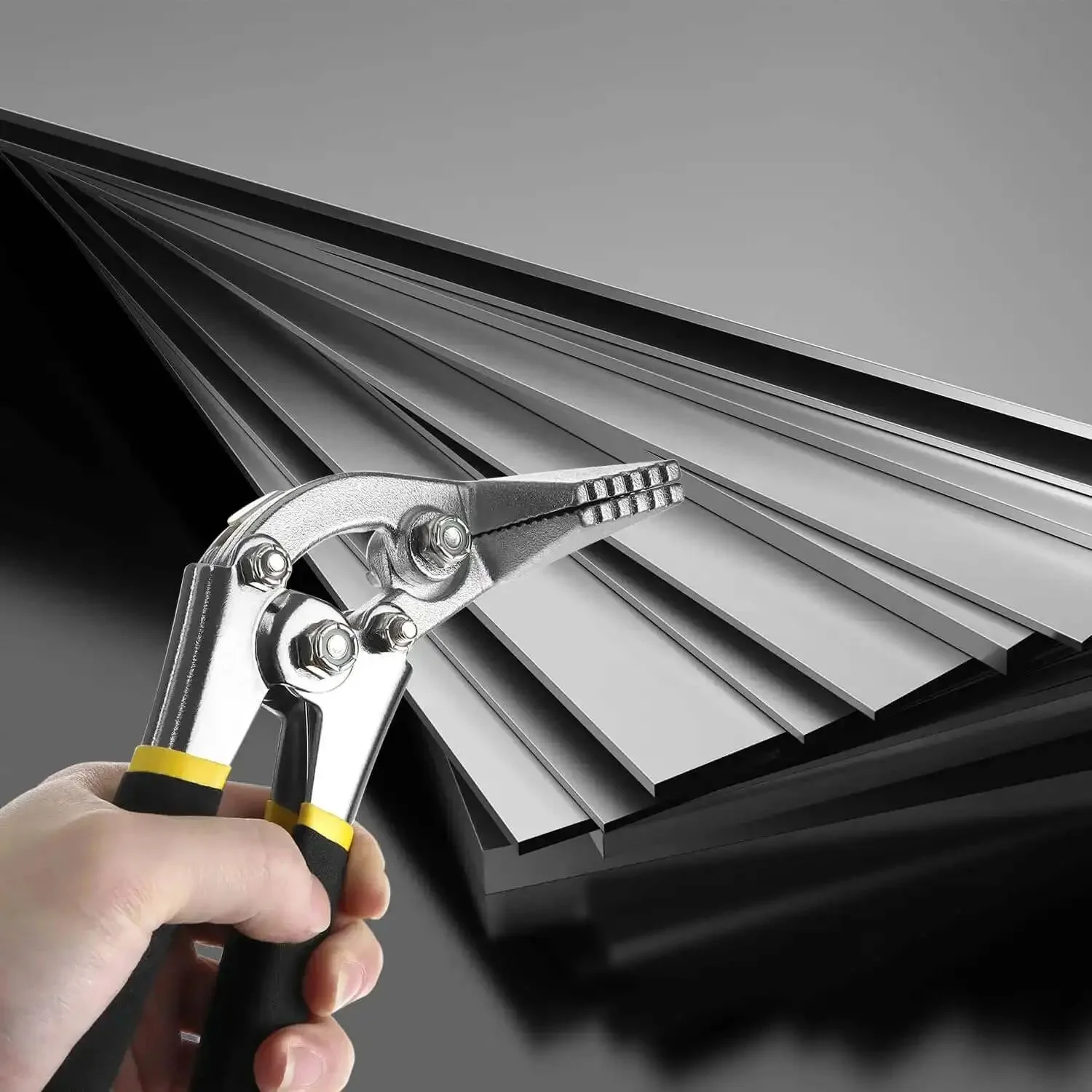 3 Inch Hand Seamer Sheet Metal Tool With Offset Design For Bending Stitching And Flattening Metal Sheets Pro Grade Pliers For Roofing Siding HVAC Construction And Art Projects - Image 3