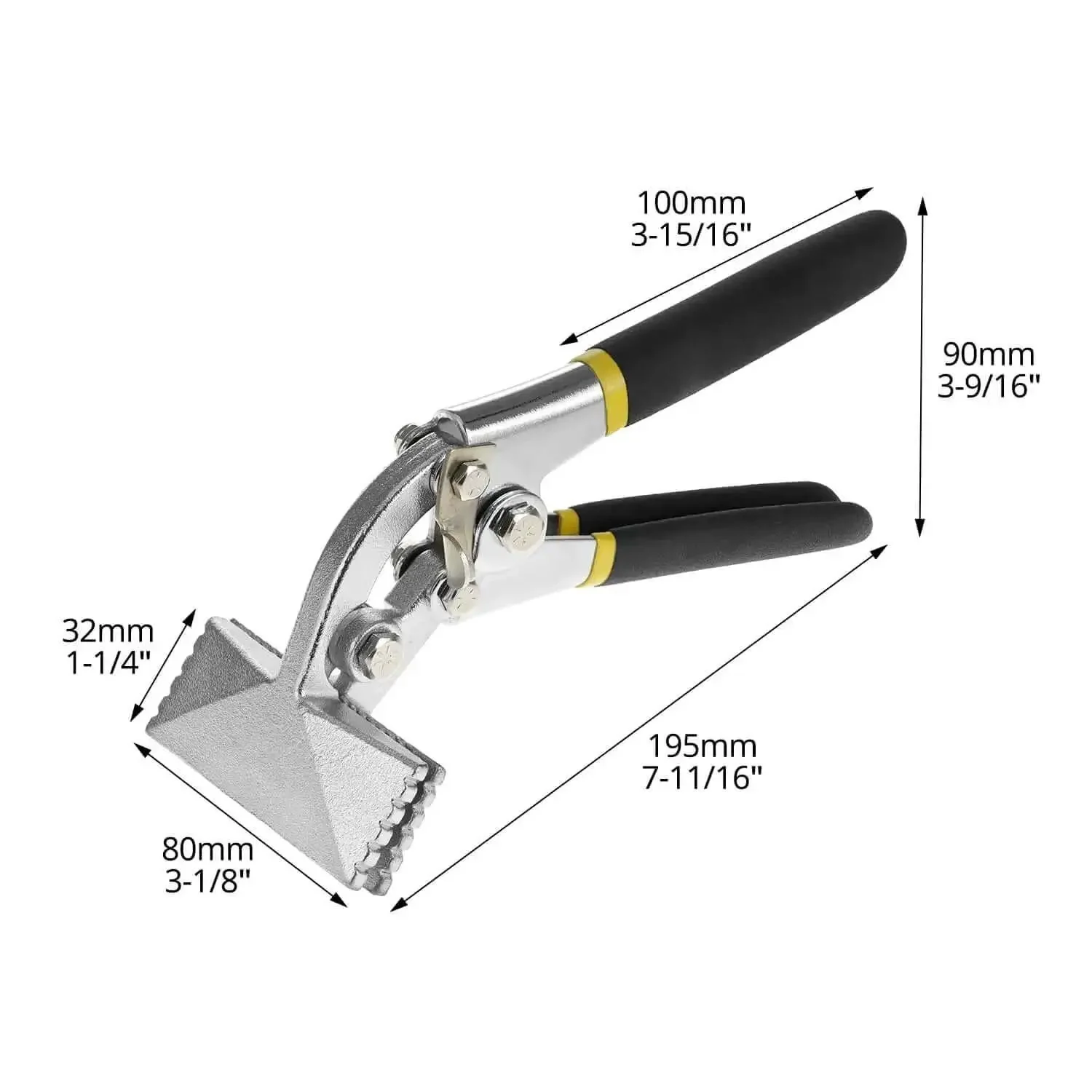 3 Inch Hand Seamer Sheet Metal Tool With Offset Design For Bending Stitching And Flattening Metal Sheets Pro Grade Pliers For Roofing Siding HVAC Construction And Art Projects - Image 4