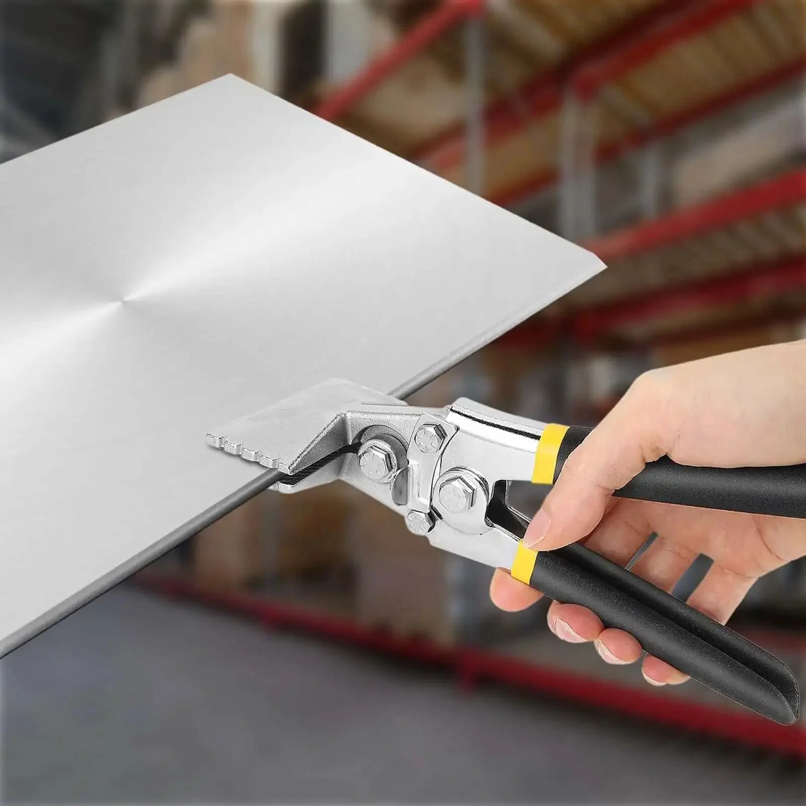3 Inch Hand Seamer Sheet Metal Tool With Offset Handles Pro Grade Carbon Steel Straight Jaw For Easy Bending Seaming And Flattening Metal On Doors And Other Metal Fabrication Projects - Image 2