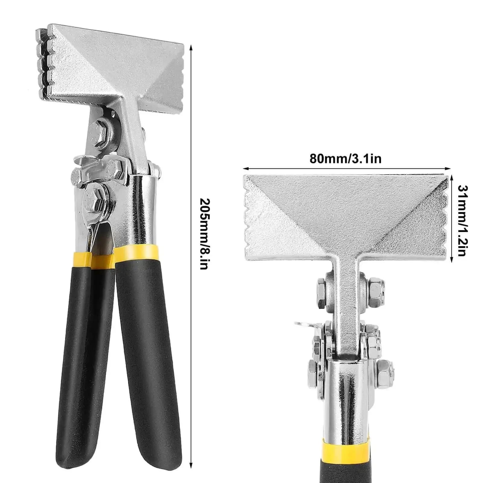 3 Inch Hand Seamer Sheet Metal Tool With Offset Handles Pro Grade Carbon Steel Straight Jaw For Easy Bending Seaming And Flattening Metal On Doors And Other Metal Fabrication Projects - Image 7