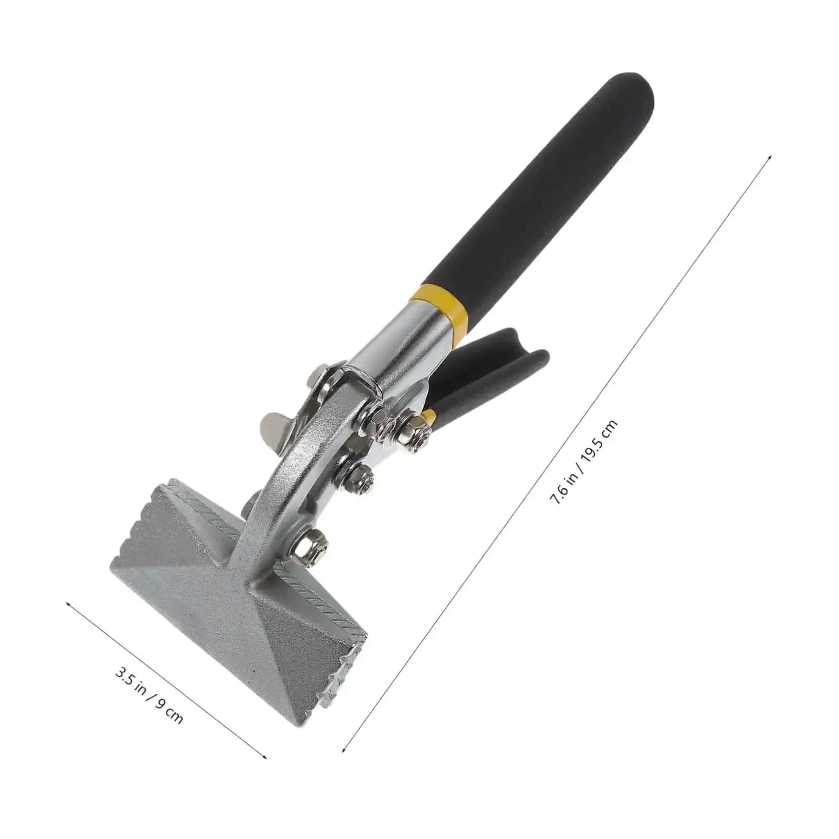 3 Inch Hand Seamer Tool for Sheet Metal Bending and Seaming, Lightweight Straight Jaw Metal Bender for Construction Projects, Repairs, and Flat Bar Flattening - Image 4