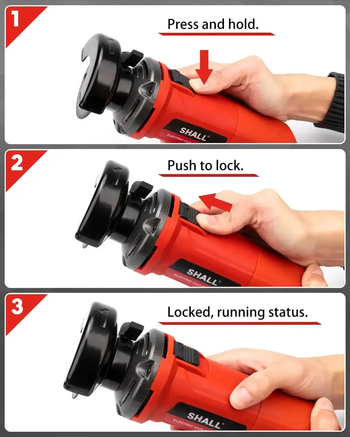 3 Inch High Speed Cut Off Tool With 3.5 Amp Motor And 24000 RPM Metal Cutter Includes Three Cut Off Wheels For Steel And Stainless Inox Ideal For Metalworking And DIY Projects - Image 3