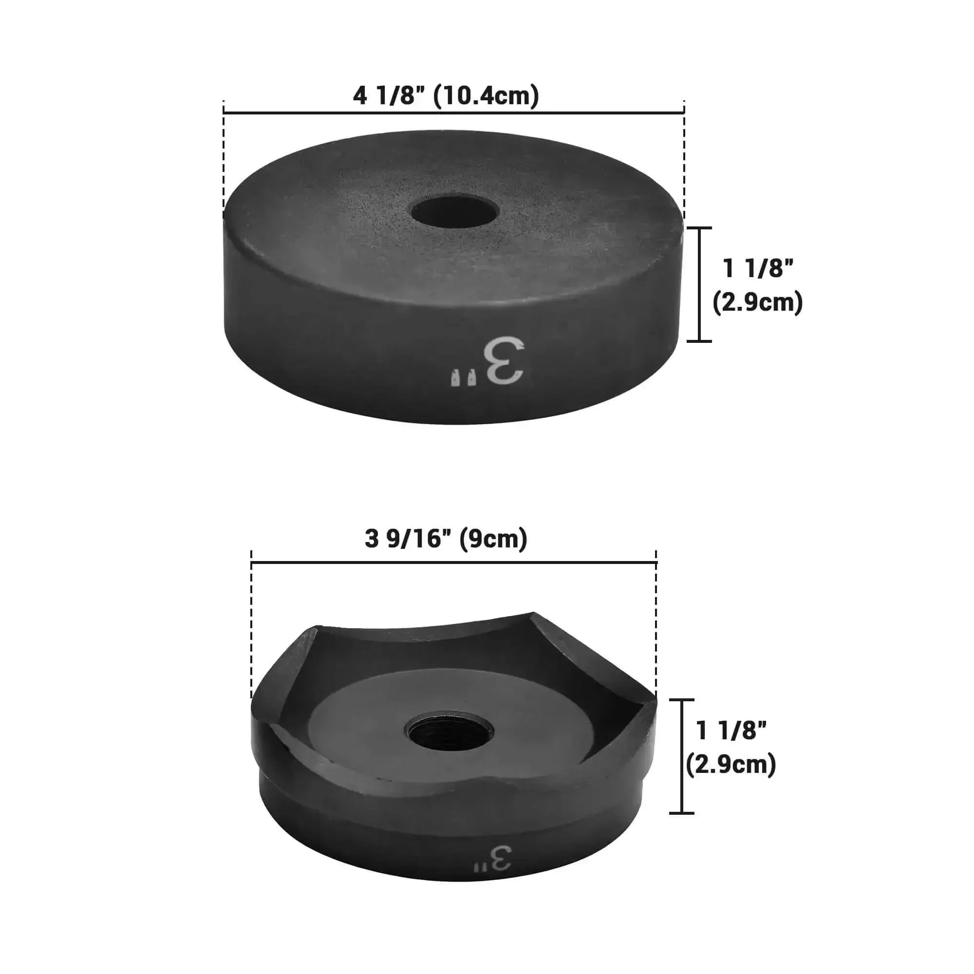 3 Inch Knockout Punch Die Mold For 3/4-16 UN Thread Hole Punch Driver Pro Grade Delivers Clean Round Conduit Holes Fast Works With Stainless Steel Iron Aluminum Brass Fiberglass And Plastics - Image 6