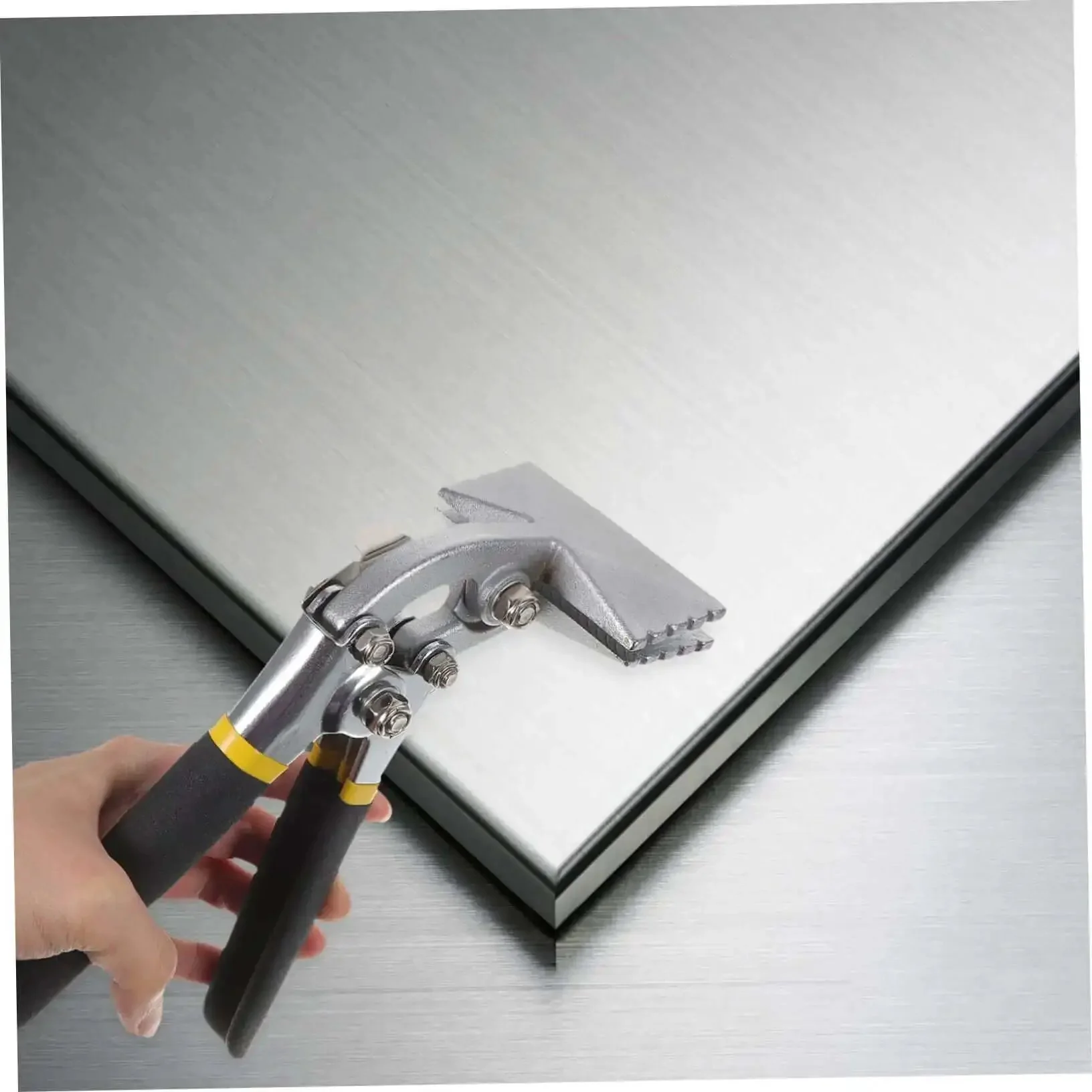 3 Inch Manual Sheet Metal Bender Tool With Straight Jaw Edge Seamer For Metal Bending And Flattening Heavy Duty Hand Seamer Designed For Roofing And Fabrication Projects - Image 3