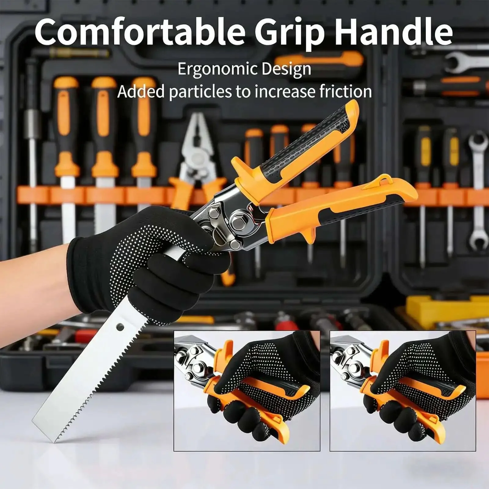 3 Inch Sheet Metal Hand Seamer With TPR Handle Straight Jaw Bender Pro Grade Heavy Duty Precision Duckbill Pliers For Bending Seaming Flattening In HVAC Projects Metalworking And DIY - Image 6