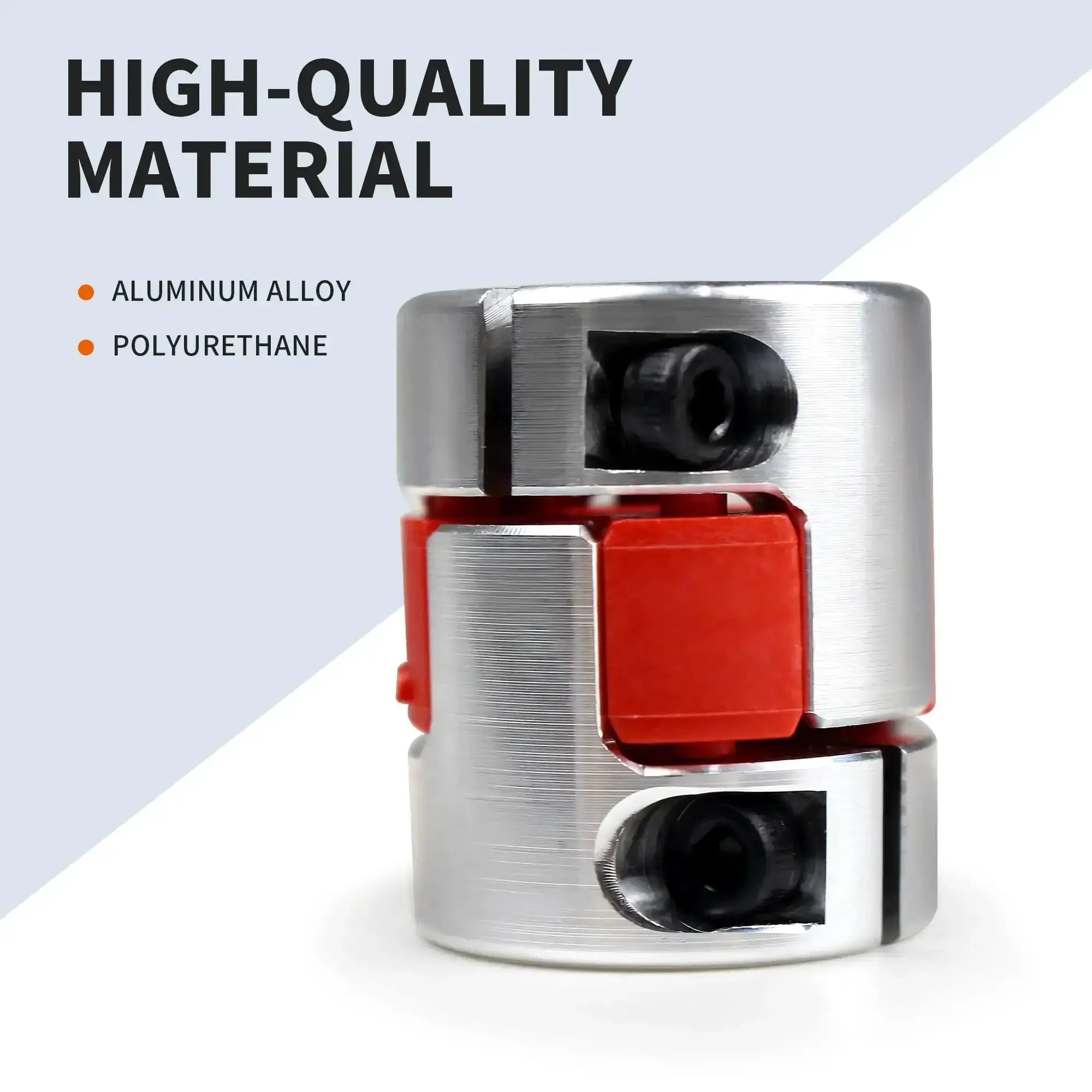3 Pack 6.35mm To 10mm Plum Flexible Shaft Couplings D25L30 Aluminum Jaw Spider Shaft Connectors For CNC Router Engraver Milling Machine And 3D Printer One Quarter Inch To 10mm Motor Adapter - Image 6
