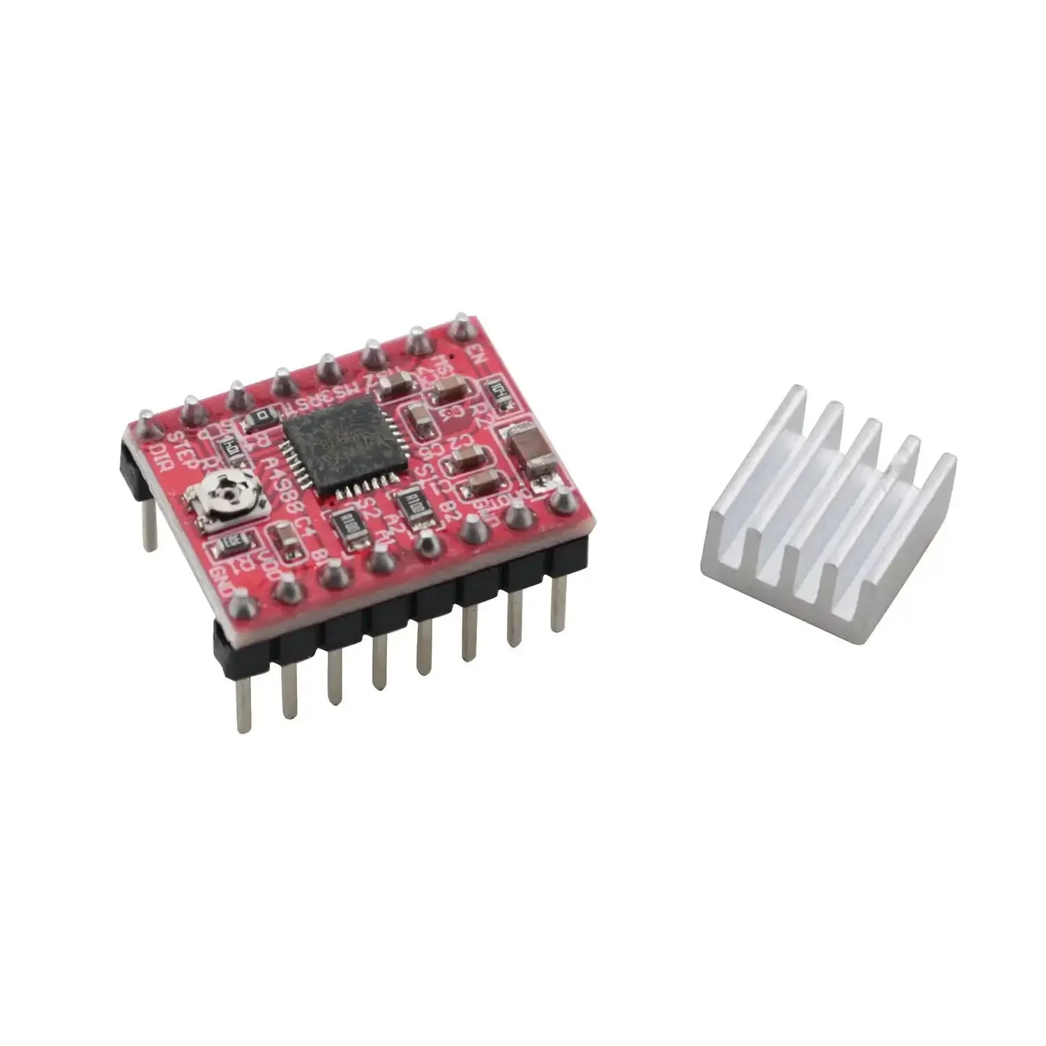3 Pack A4988 Stepper Motor Driver Module for 8 to 35V 1A with One Sixteenth Microstepping Plug And Play for Quick Setup Great for Beginners and DIY 3D Printer Projects Compatible With Most Standard Stepper Controller Boards - Image 3