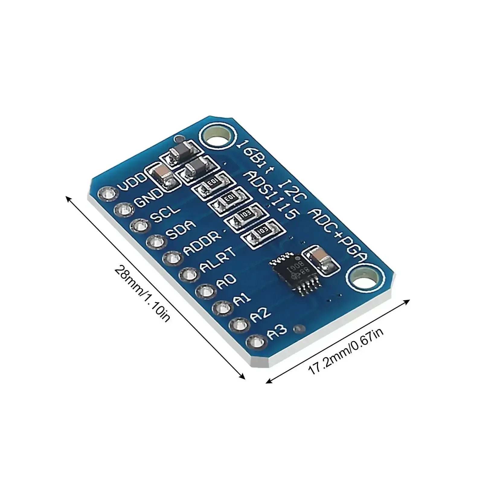 3 Pack ADS1115 16 Bit 4 Channel I2C Analog To Digital Converter Module With Programmable Gain Amplifier For Arduino And Raspberry Pi High Precision Development Board 2.0V To 5.5V Plug And Play - Image 6