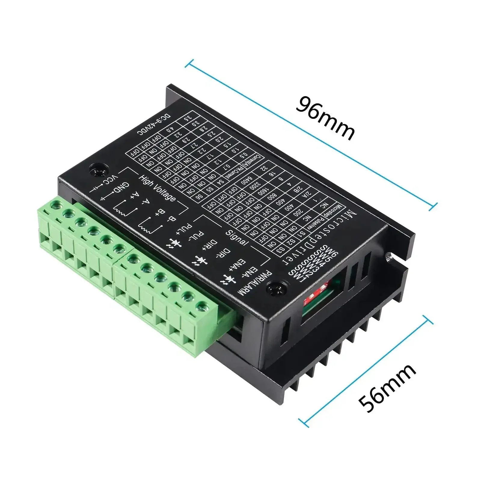 3 Pack TB6600 Stepper Motor Driver For CNC Controller, Single Axis Hybrid Driver, 4A 9-42V Power, 32 Subdivisions Beefed-Up Upgrade, Smooth Operation, Tough Interference Rejection, Easy Setup For DIY CNC Builds - Image 3