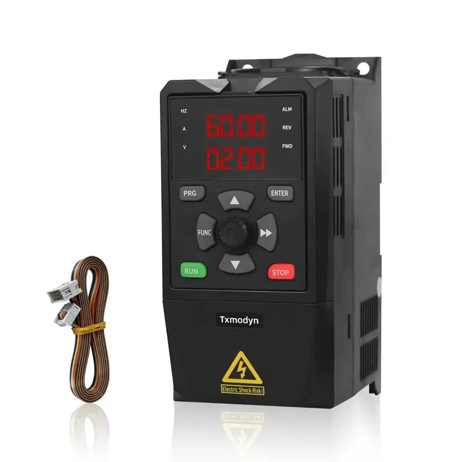 3 Phase Variable Frequency Drive Inverter for CNC Spindle, Pump And Fan Control, 2HP 1.5kW 7A, 208-240V In/Out, 0-400Hz, Plug-and-Play Braking Ready, Industrial Grade Speed Controller With 18-Month Warranty And Lifetime Tech Support