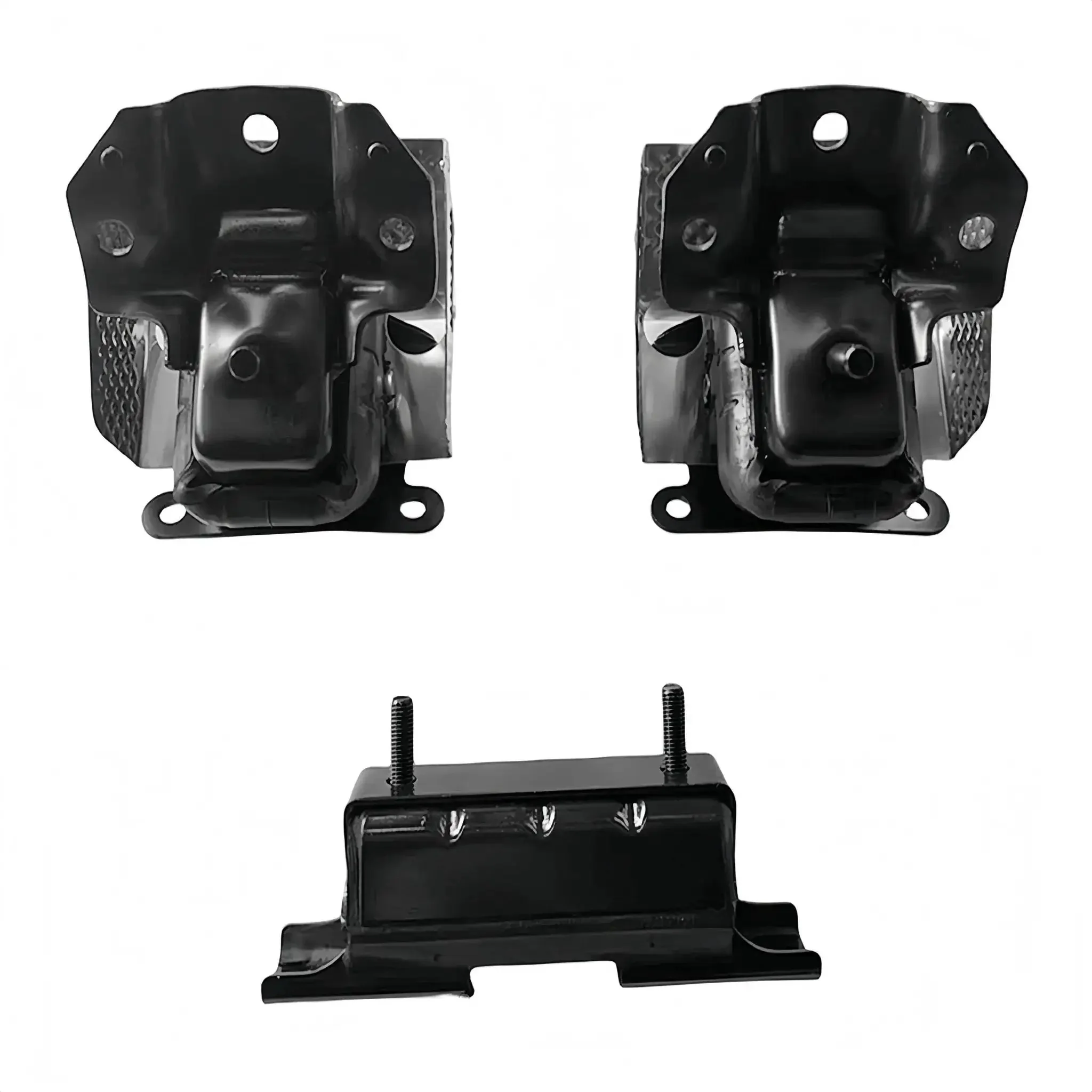 3 Piece Engine Mount Kit For Trucks And SUVs Fits Silverado 1500 Tahoe Suburban 2500 Avalanche Sierra 1500 Yukon Escalade ESV Replaces A5365 A2638 3211 EM5583 EM2638 Beefed Up Engine And Transmission Mounts For AWD And 4WD