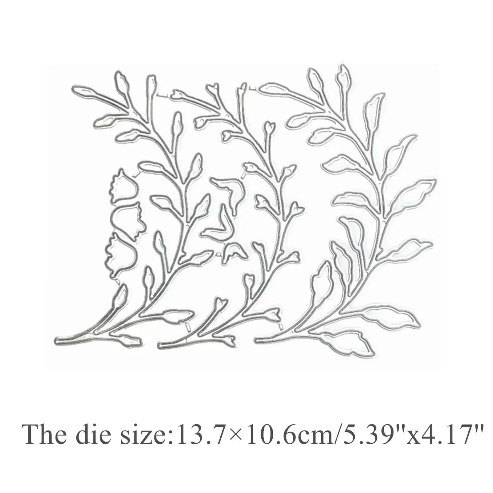 3 Piece Flower Leaf Branches Metal Die Cuts Set For DIY Embossing And Card Making, Floral Leaves Frame Stencils Cutting Dies For Scrapbooking, Photo Cards, Paper Crafting, Durable Carbon Steel Craft Dies For DIYers - Image 9