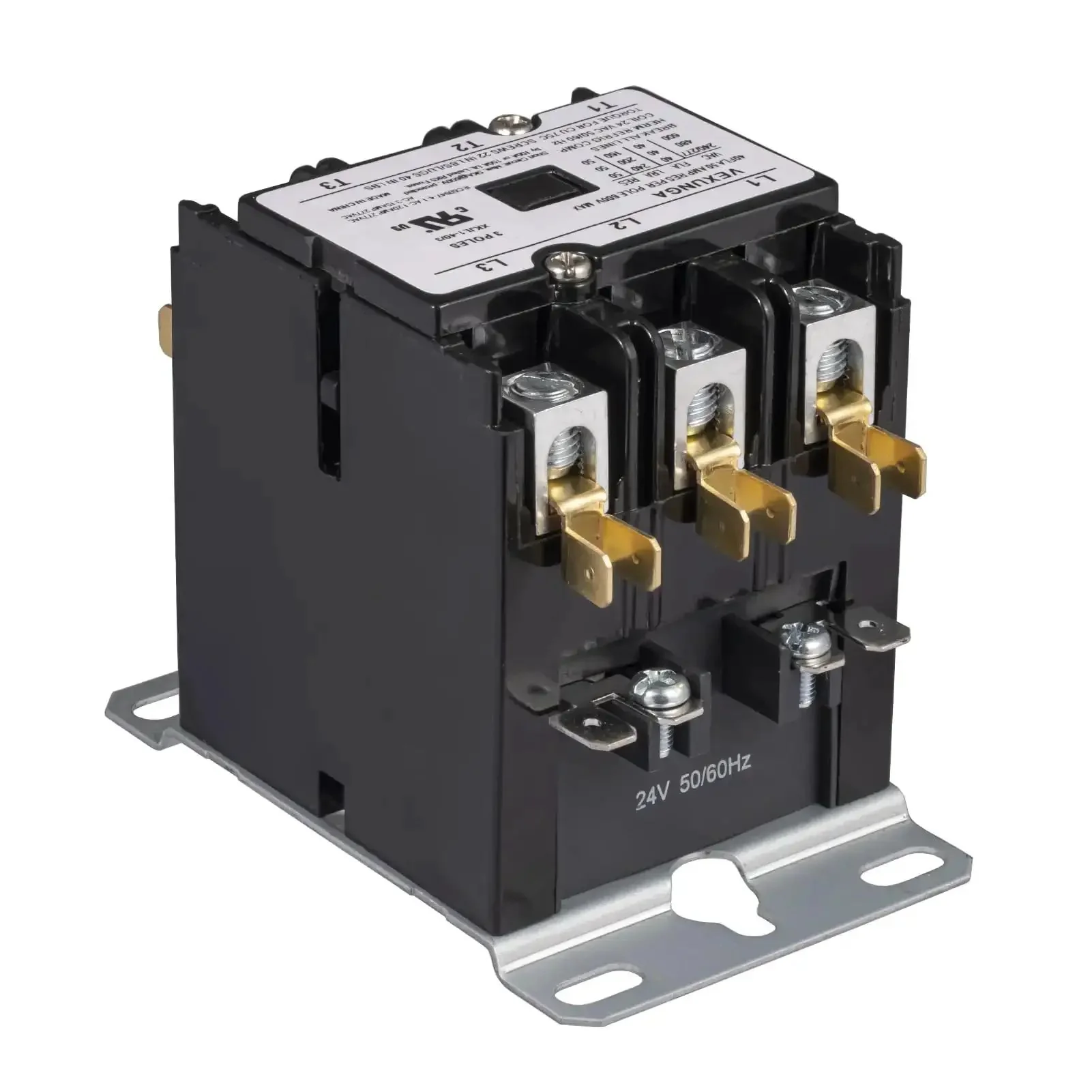3 Pole 40 Amp 24 VAC Coil AC Contactor Replacement For Air Conditioner Compressor Condenser Unit 50 60Hz 3P Copper Terminal Contacts Durable Motor Contactor - Image 6