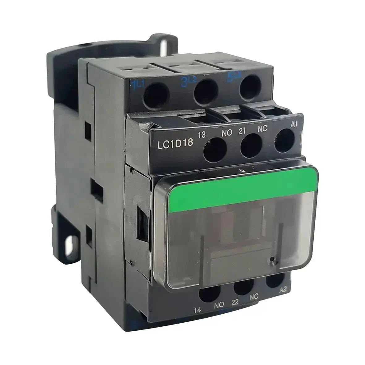 3 Pole Non-Reversing Contactor, 18A, 120 VAC Coil, 1 NO 1 NC Auxiliary Contacts, 50 To 60 Hz, Built For Heavy Load Motors, Lighting And Heating Equipment, Industrial Control Relay For Reliable Power Switching