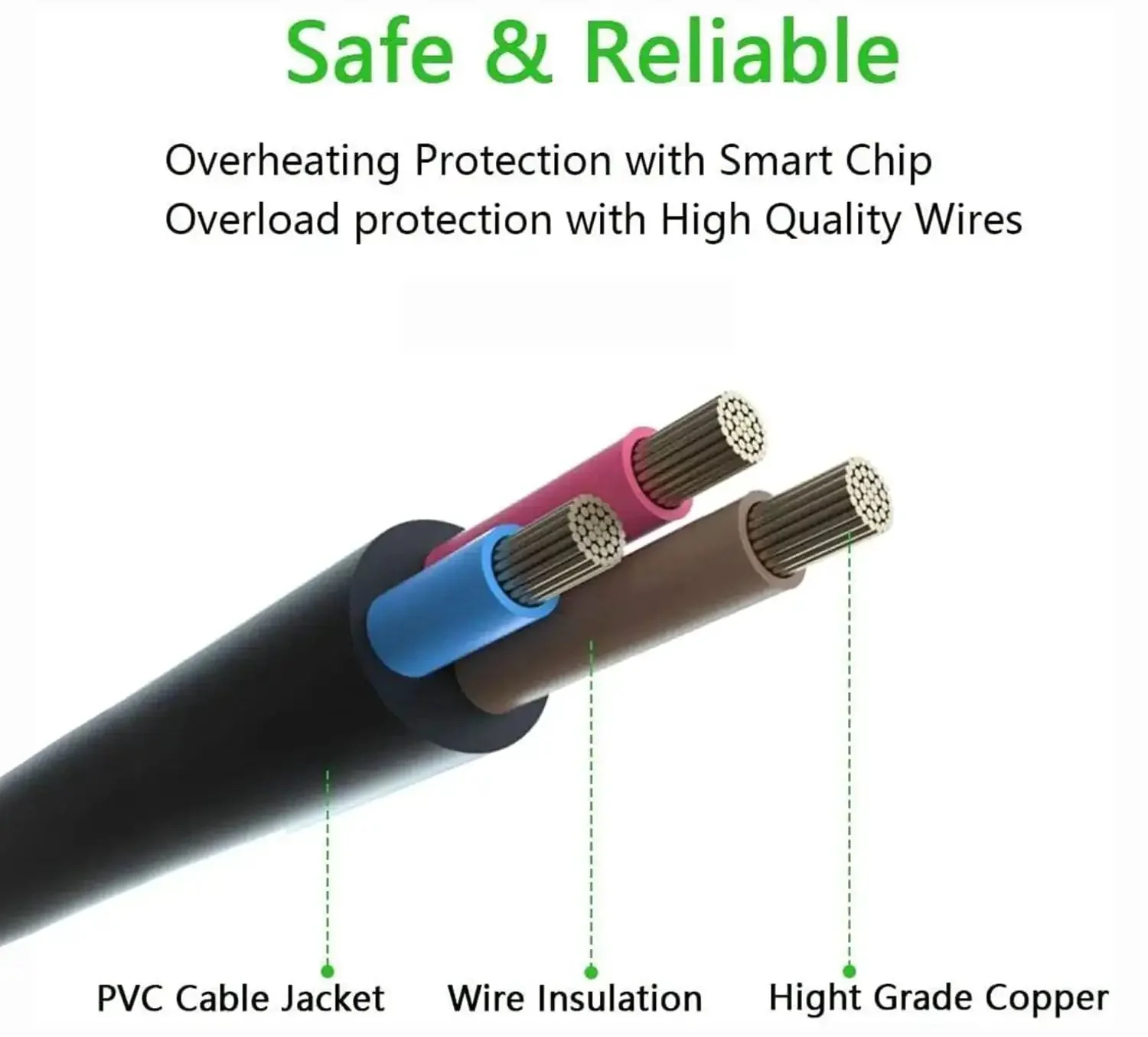 3 Prong Replacement Power Cord For Electric Pressure Cooker And Kitchen Appliances Like Rice Cooker Microwave Soy Milk Maker And More Universal Tough Cable For Quick Pot And Other 110V Models Built To Last - Image 6