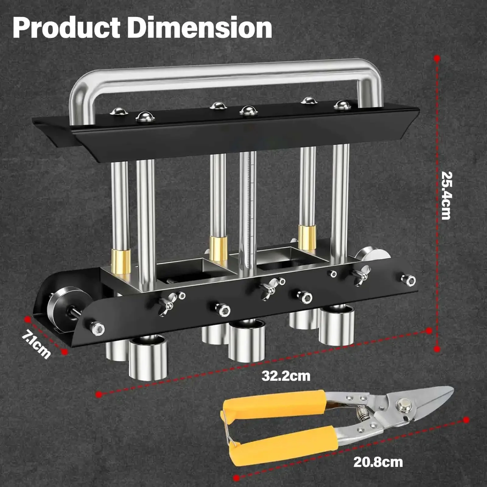 3-Station Edge Roller Bender For Metal Roofing And Sheet Metal 0 To 90 Degree Bends, Built Tough End Bender For 29 To 22 Gauge Steel, Five Eighths To Four Inch Bend Range, Suitable For 16 To 102 Millimeter Bends, Easy Back And Forth Operation - Image 5