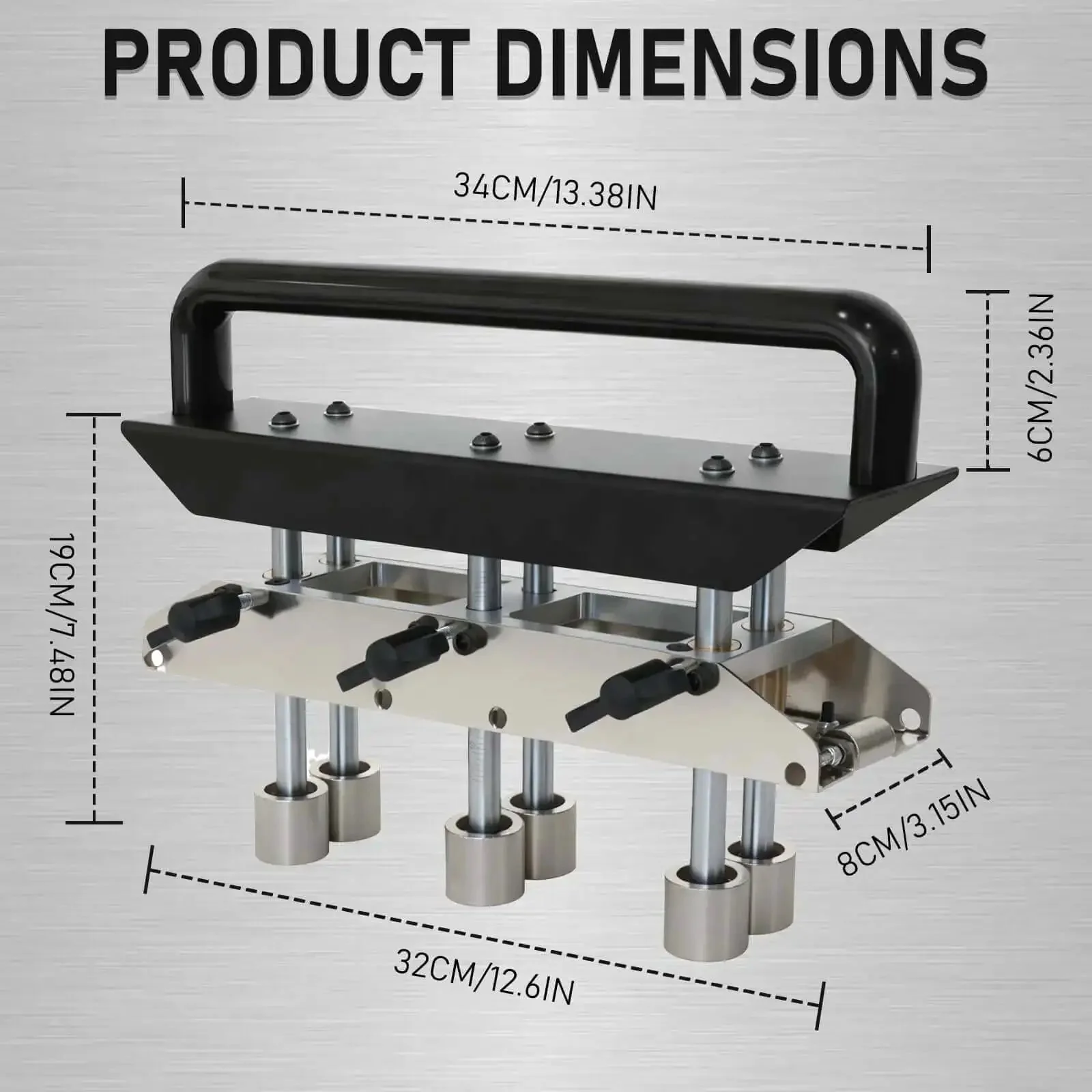 3 Station Roller Bender For Sheet Metal, Adjustable 0 To 90 Degree Bending Angles, Heavy Duty Metalworking Tool For Half Inch To Five Inch Bends In 29 To 22 Gauge Steel, Durable, Easy To Use For DIY Projects And Professional Shops - Image 2