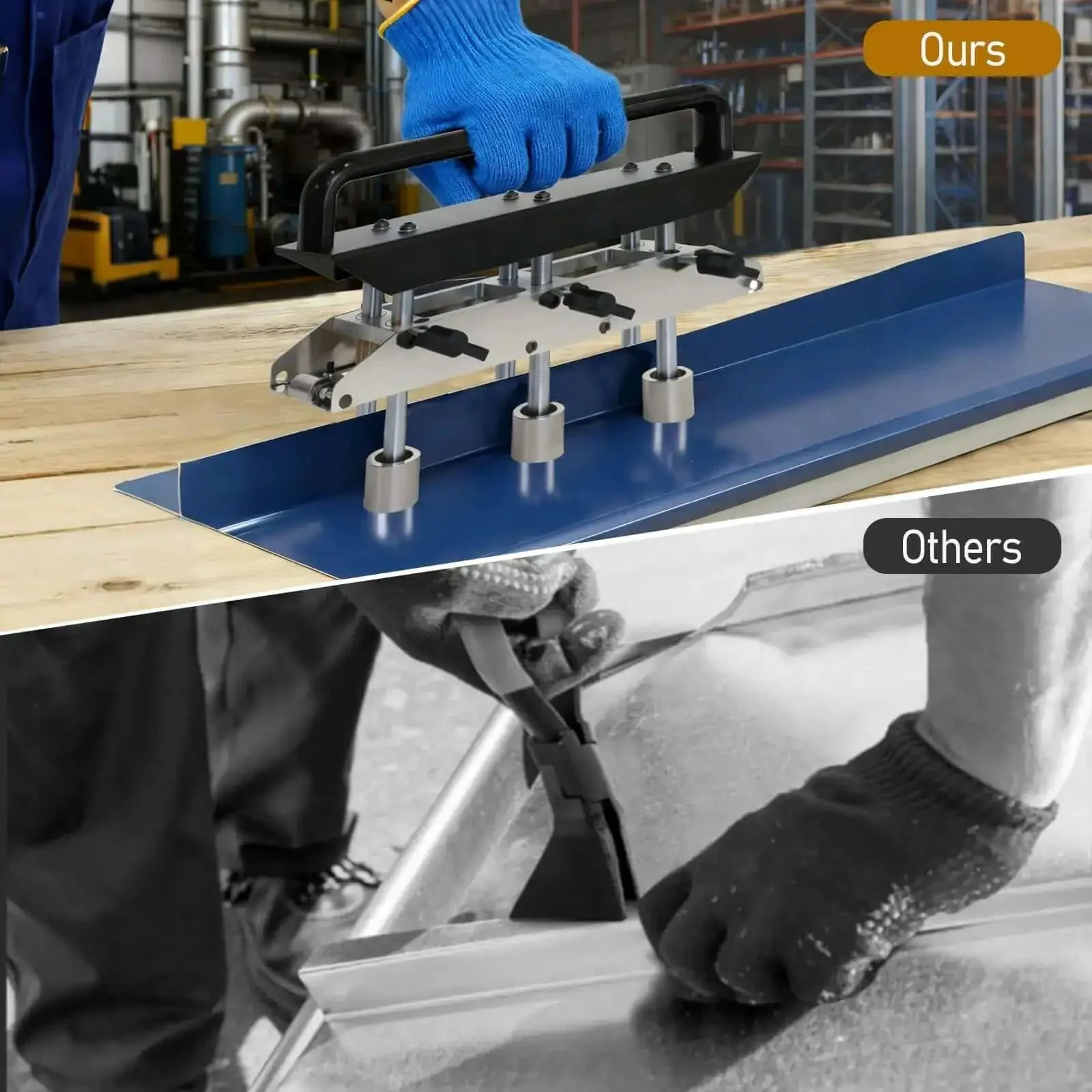 3 Station Roller Bender For Sheet Metal, Adjustable 0 To 90 Degree Bending Angles, Heavy Duty Metalworking Tool For Half Inch To Five Inch Bends In 29 To 22 Gauge Steel, Durable, Easy To Use For DIY Projects And Professional Shops - Image 4