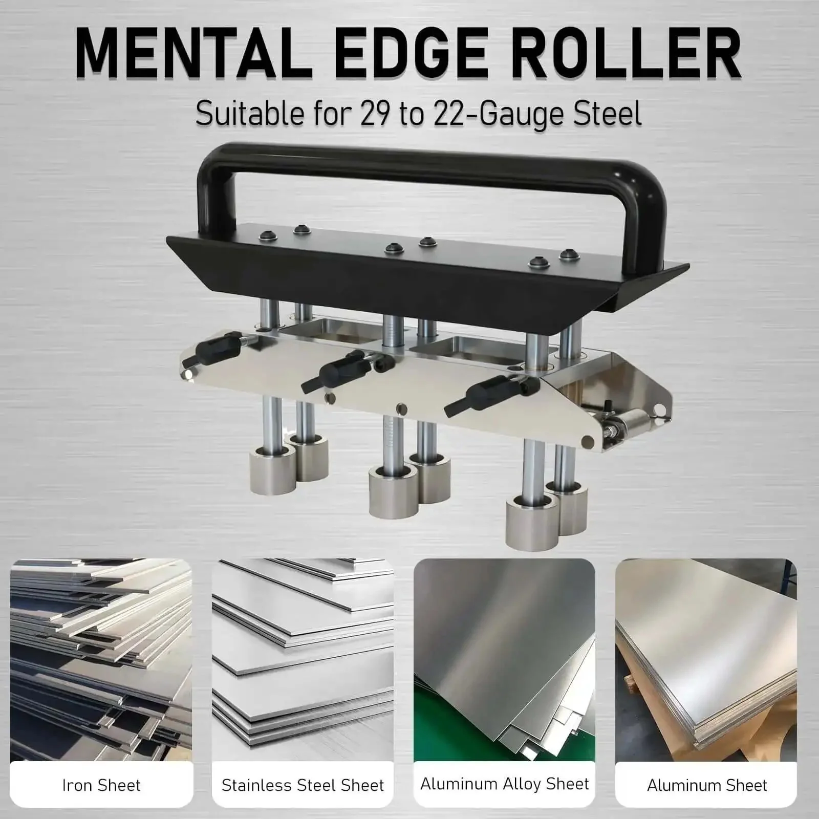 3 Station Roller Bender For Sheet Metal, Adjustable 0 To 90 Degree Bending Angles, Heavy Duty Metalworking Tool For Half Inch To Five Inch Bends In 29 To 22 Gauge Steel, Durable, Easy To Use For DIY Projects And Professional Shops - Image 5