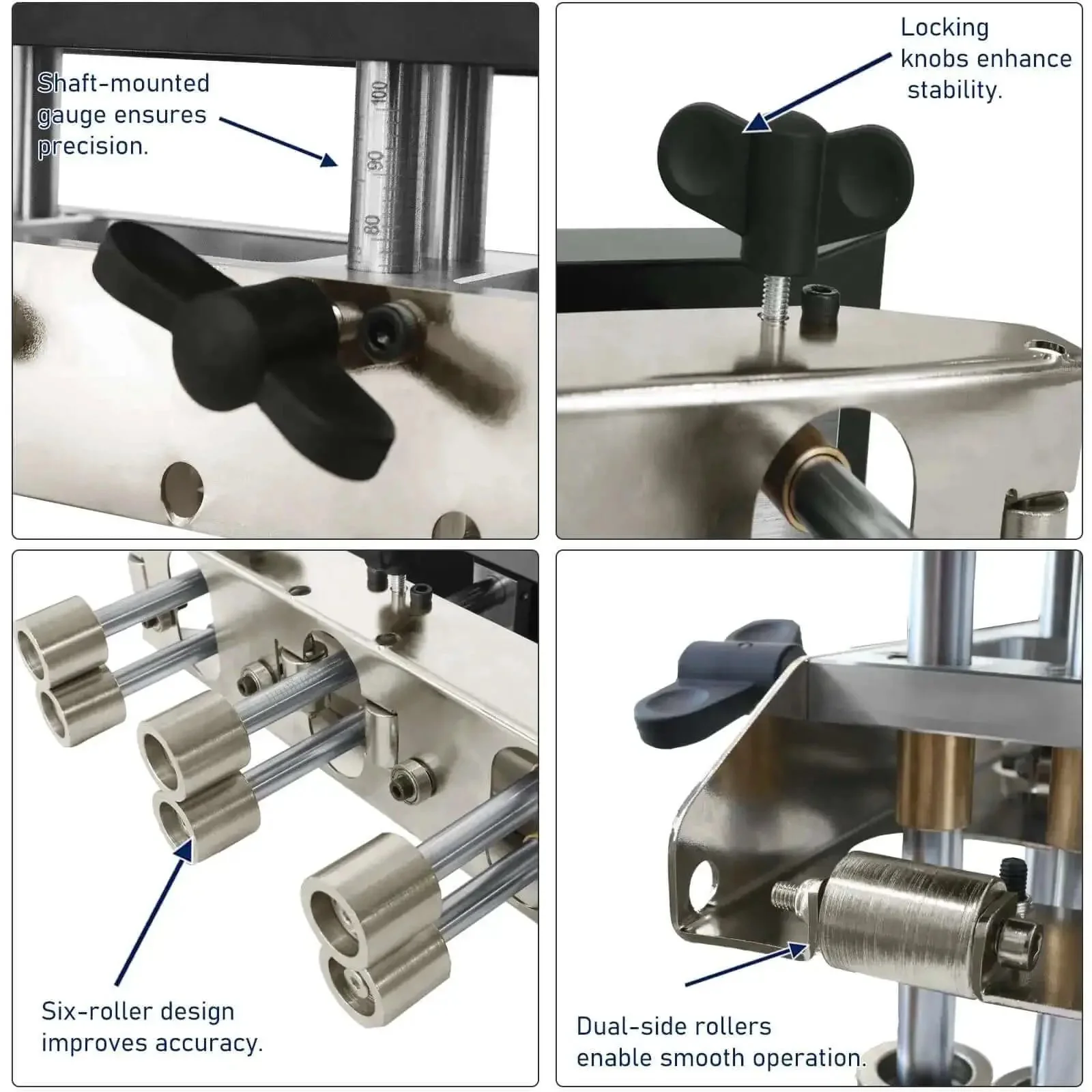 3 Station Roller Bender For Sheet Metal, Adjustable 0 To 90 Degree Bending Angles, Heavy Duty Metalworking Tool For Half Inch To Five Inch Bends In 29 To 22 Gauge Steel, Durable, Easy To Use For DIY Projects And Professional Shops - Image 6