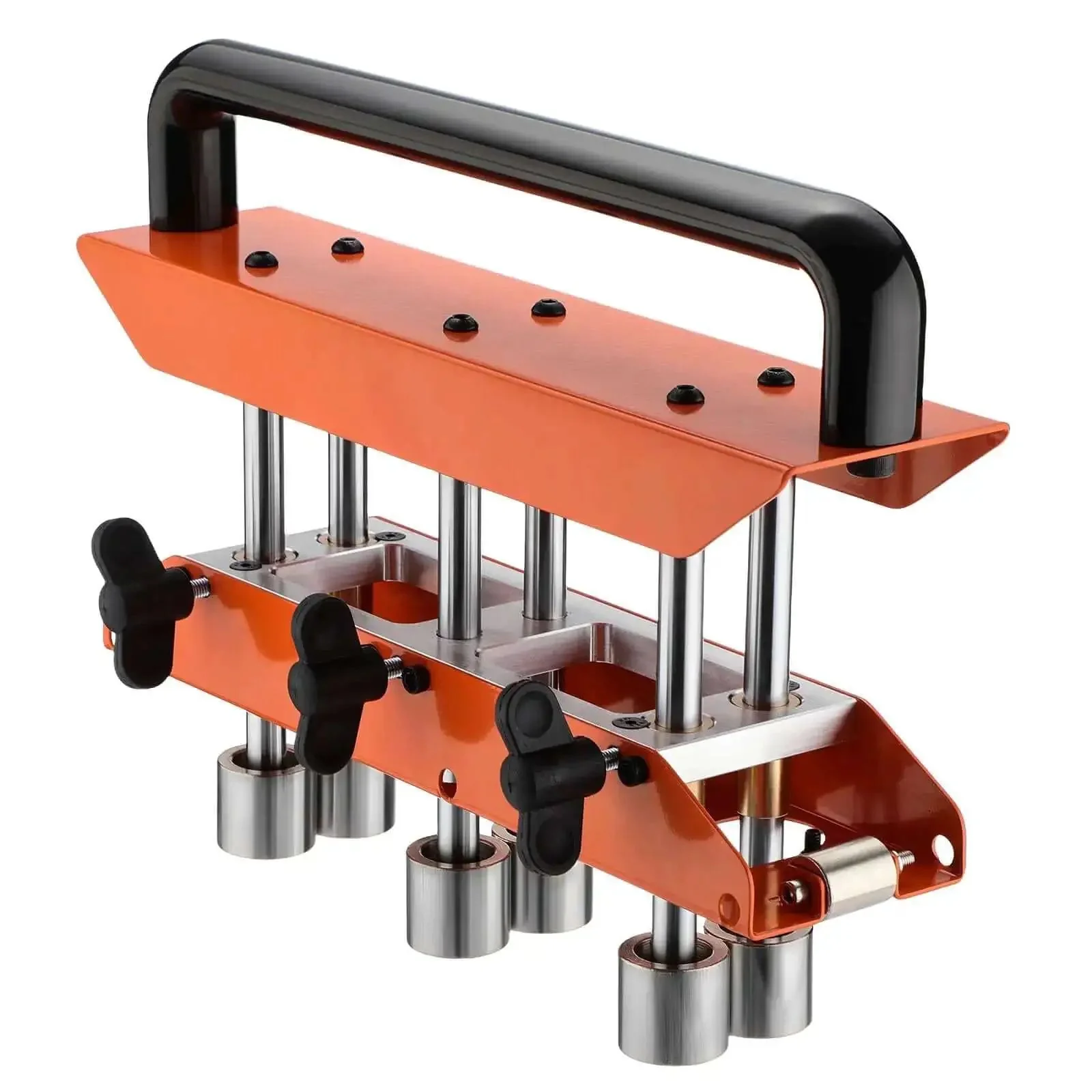 3-Station Sheet Metal Roller Bender for 0-90 Degree Bends, Large Radius Roller, Aluminum Standing Seam Roof Bending Tool for Smooth, Even Bends Across Long Panels and Pro-Grade Fabrication